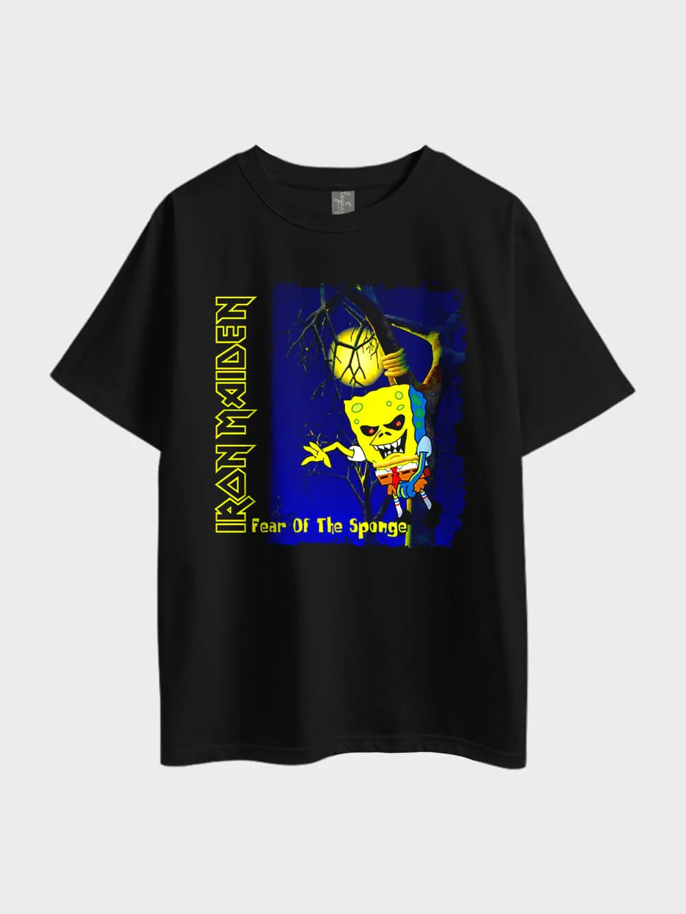 Iron Maiden Fear Of The Spongebob Oversized Mens Cheapest Tee