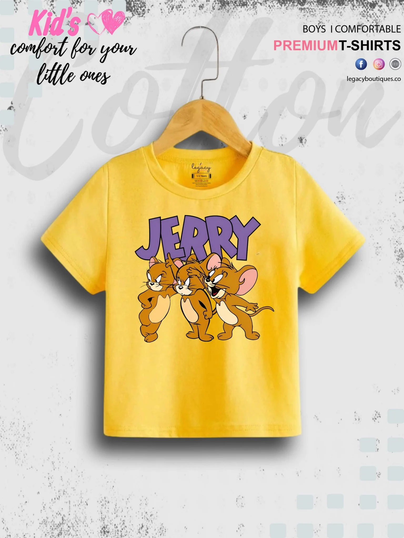 Jerry Printed Premium Quality T-Shirt For Baby Girls In Cheapest Price Only In BD - Image 10