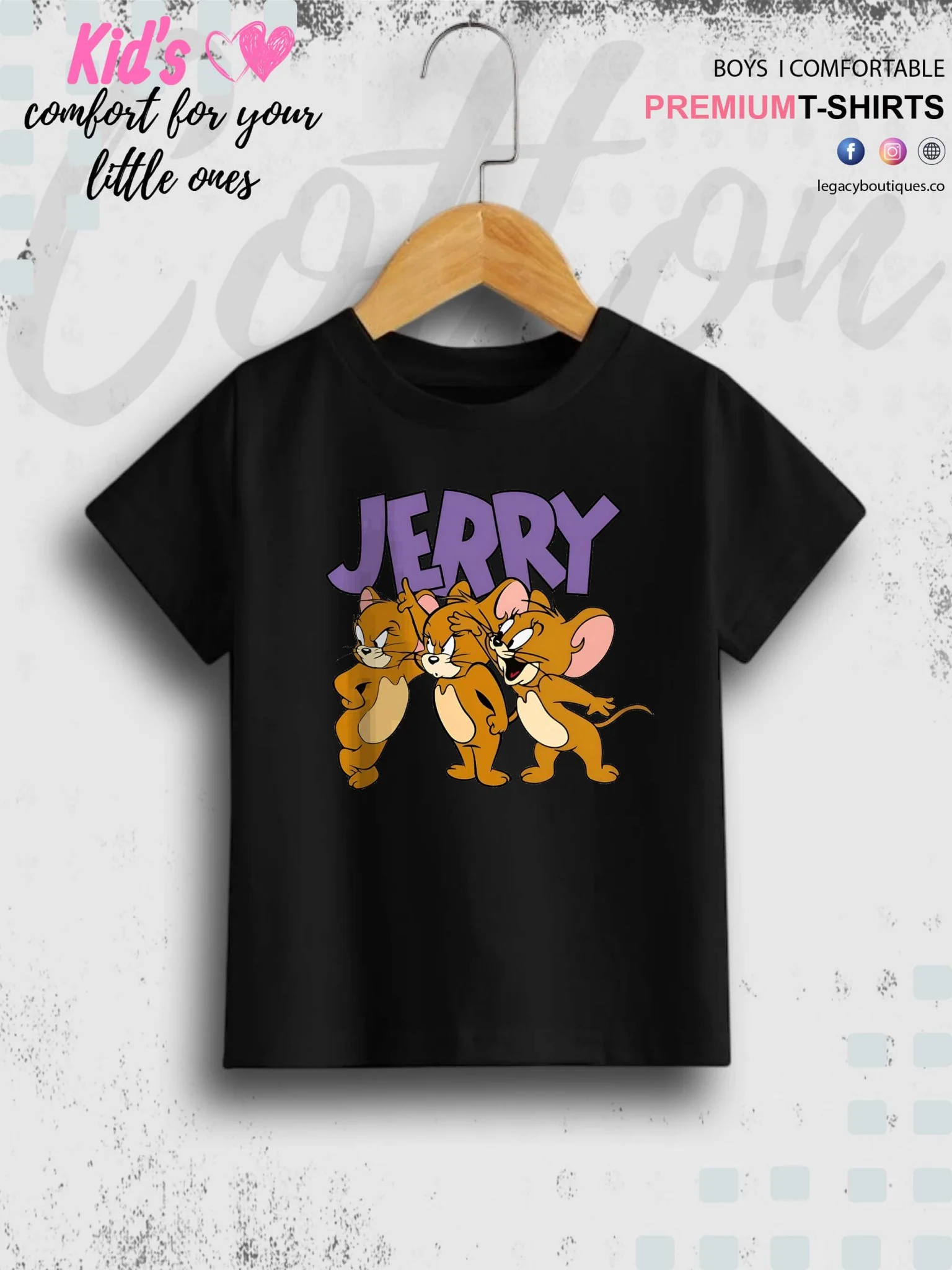 Jerry Printed Premium Quality T-Shirt For Baby Girls In Cheapest Price Only In BD - Image 2