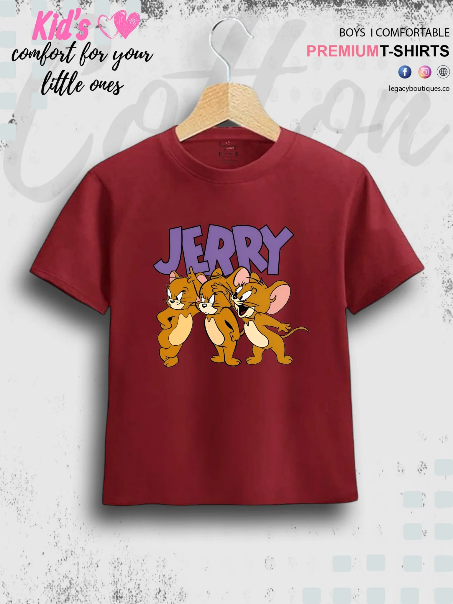 Jerry Printed Premium Quality T-Shirt For Baby Girls In Cheapest Price Only In BD - Image 4