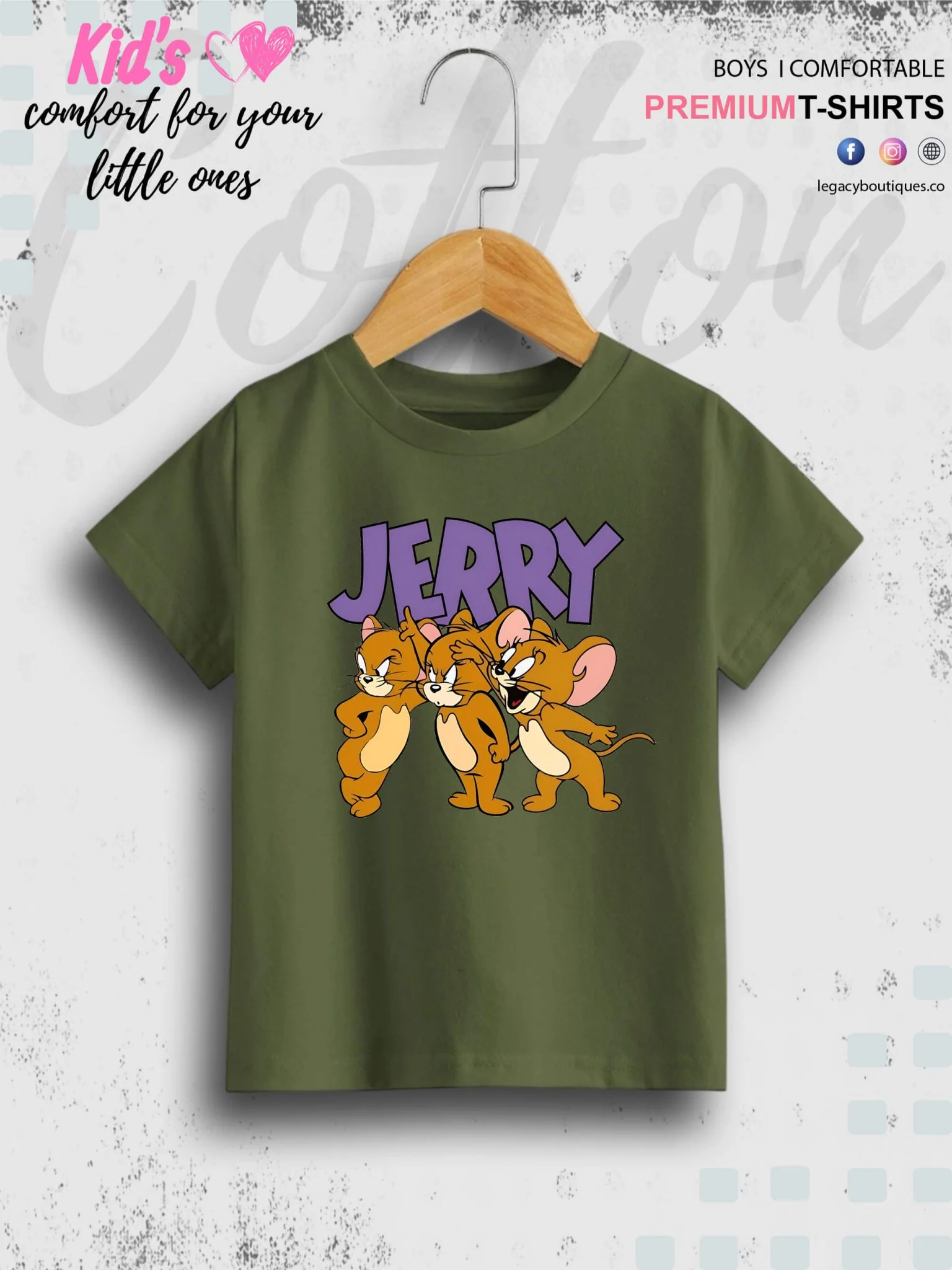 Jerry Printed Premium Quality T-Shirt For Baby Girls In Cheapest Price Only In BD - Image 6