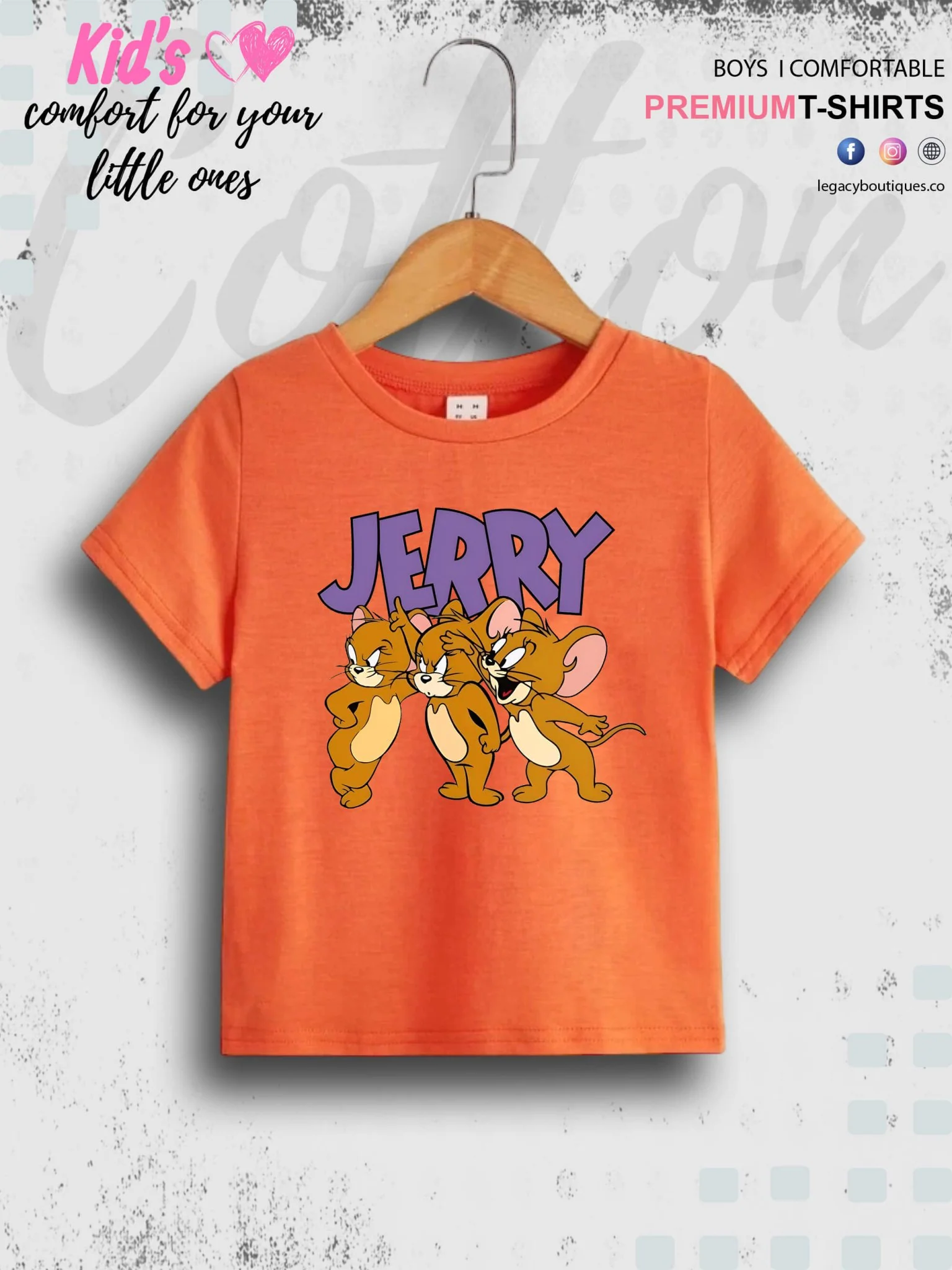 Jerry Printed Premium Quality T-Shirt For Baby Girls In Cheapest Price Only In BD - Image 7