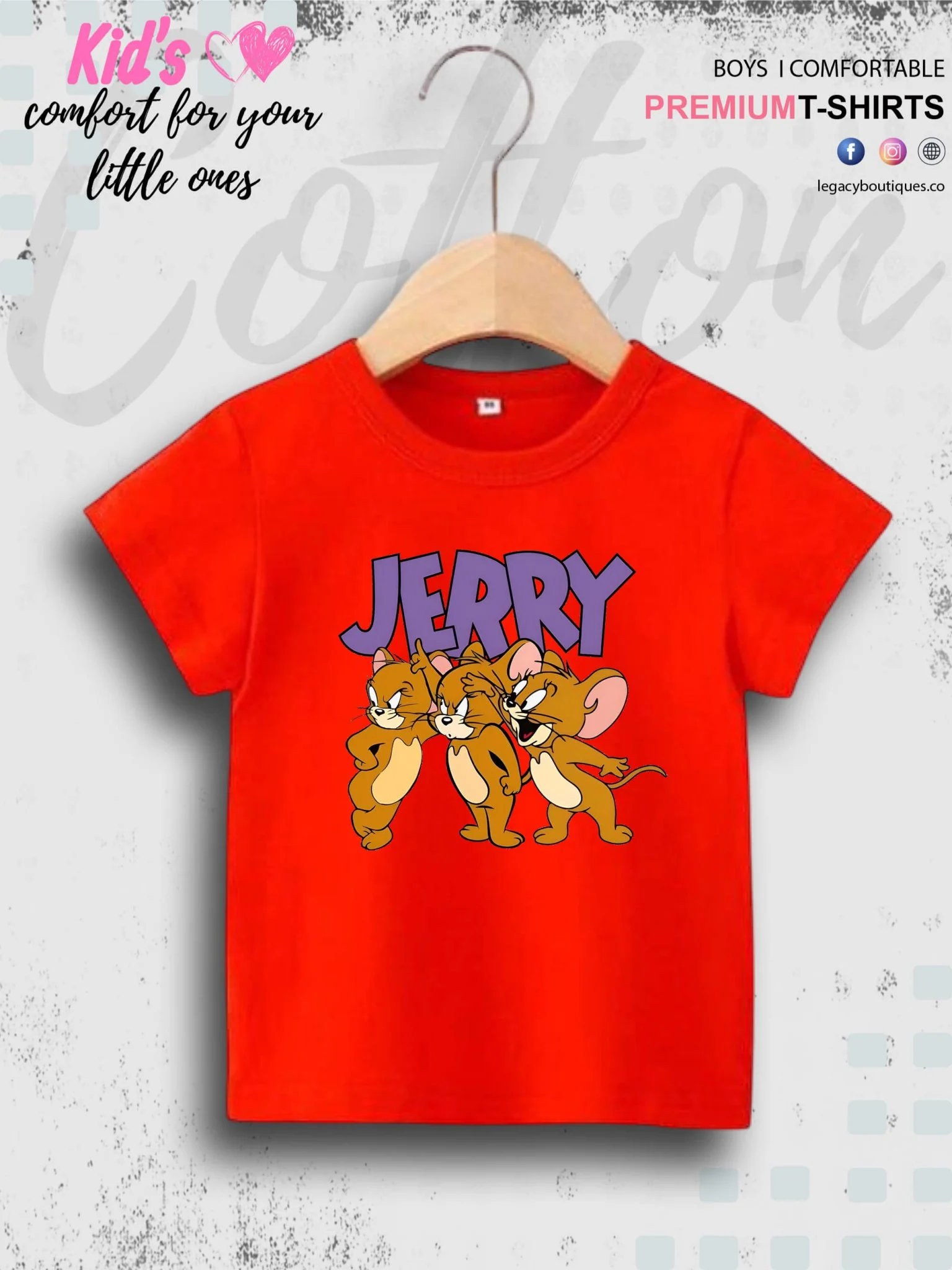 Jerry Printed Premium Quality T-Shirt For Baby Girls In Cheapest Price Only In BD - Image 8