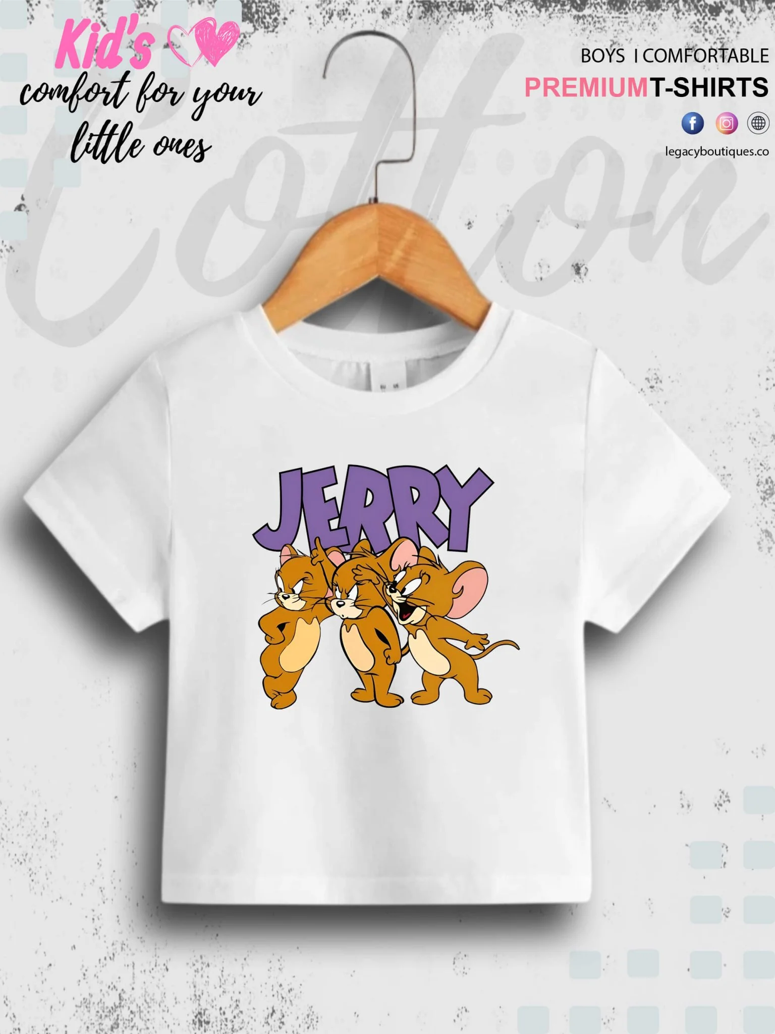 Jerry Printed Premium Quality T-Shirt For Baby Girls In Cheapest Price Only In BD - Image 9