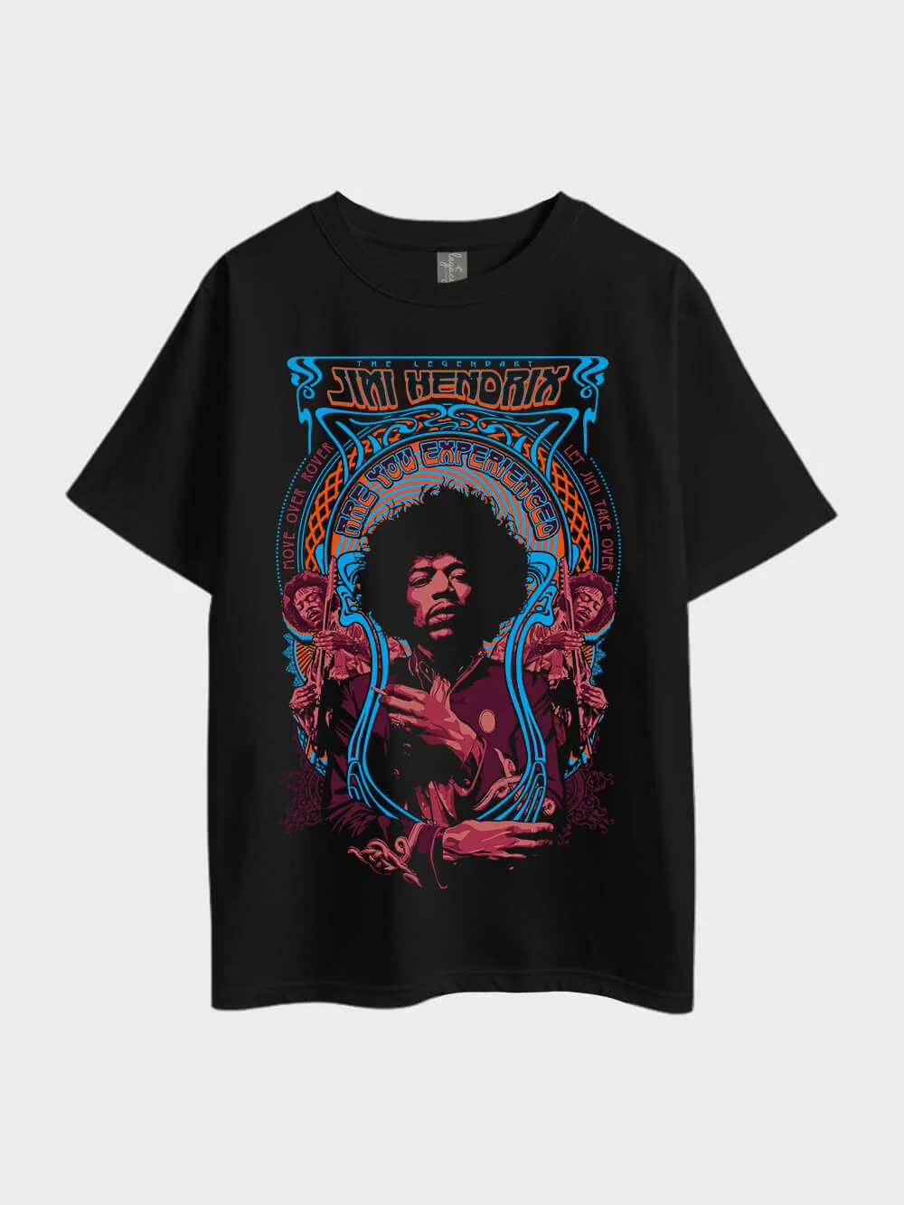 Jimi Hendrix American Guitarist & Songwriter Metal Oversized Men's Coolest Cheapest Tee Bangladesh