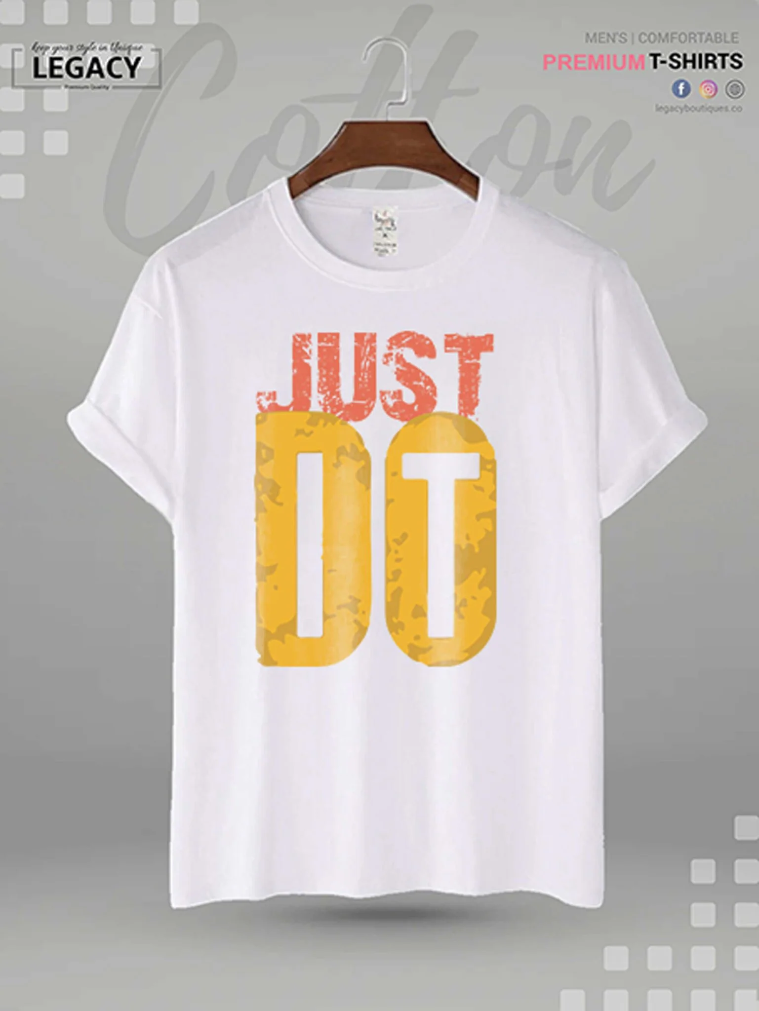 Just Do It Print Men's High Quality T-Shirt In Resonable Price - Image 2