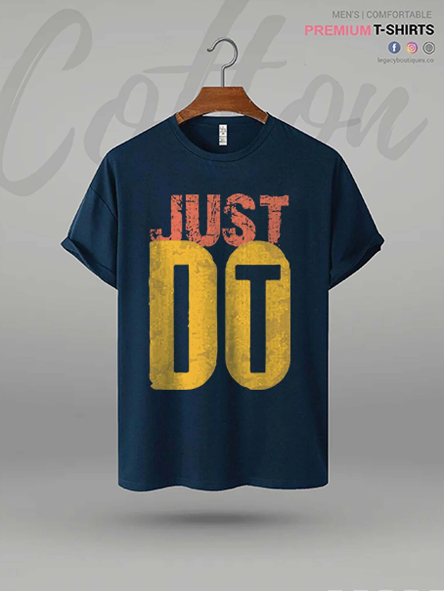 Just Do It Print Men's High Quality T-Shirt In Resonable Price - Image 5