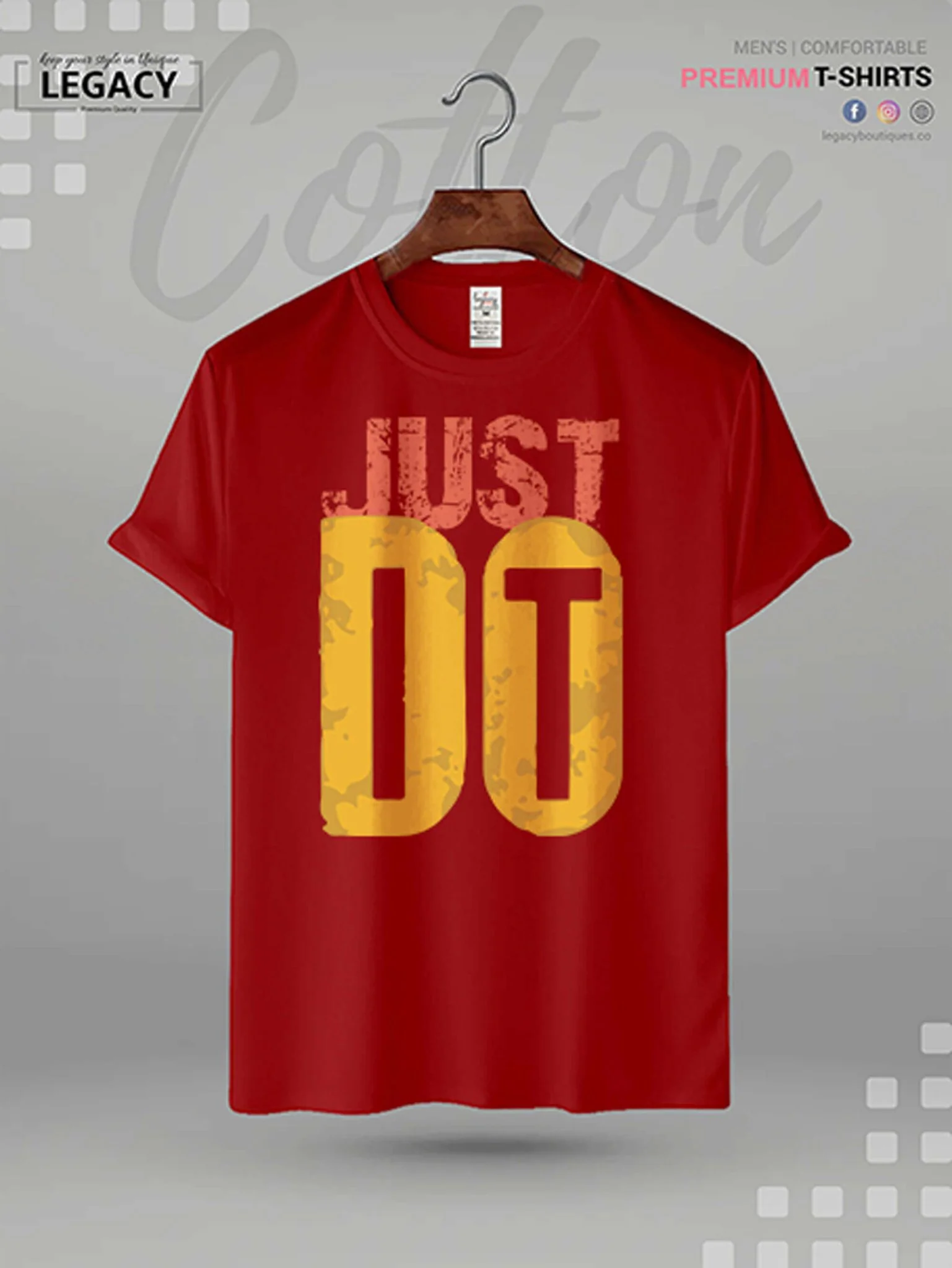 Just Do It Print Men's High Quality T-Shirt In Resonable Price - Image 6