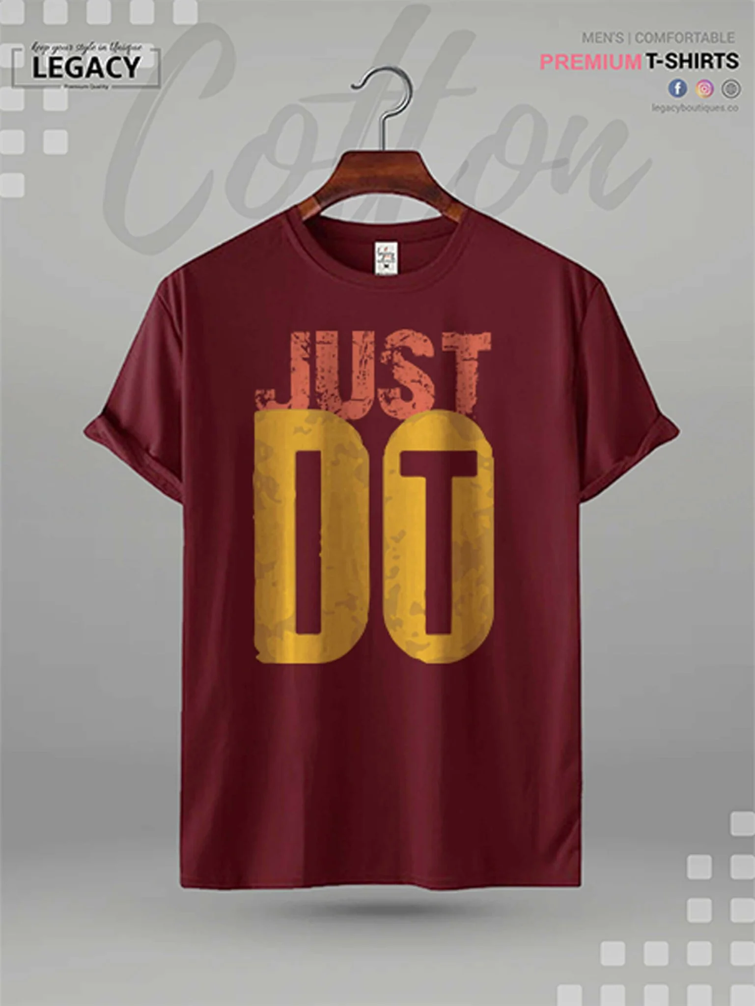 Just Do It Print Men's High Quality T-Shirt In Resonable Price - Image 7
