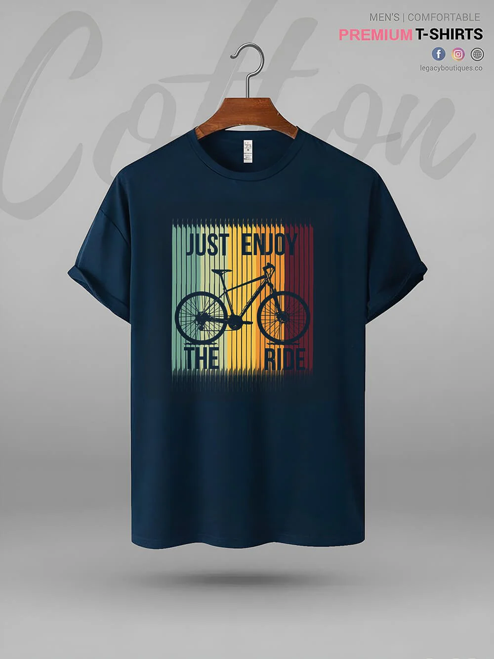 Just Enjoy The Ride Printed High Quality Mens T shirt At A Resonable Price - Image 2