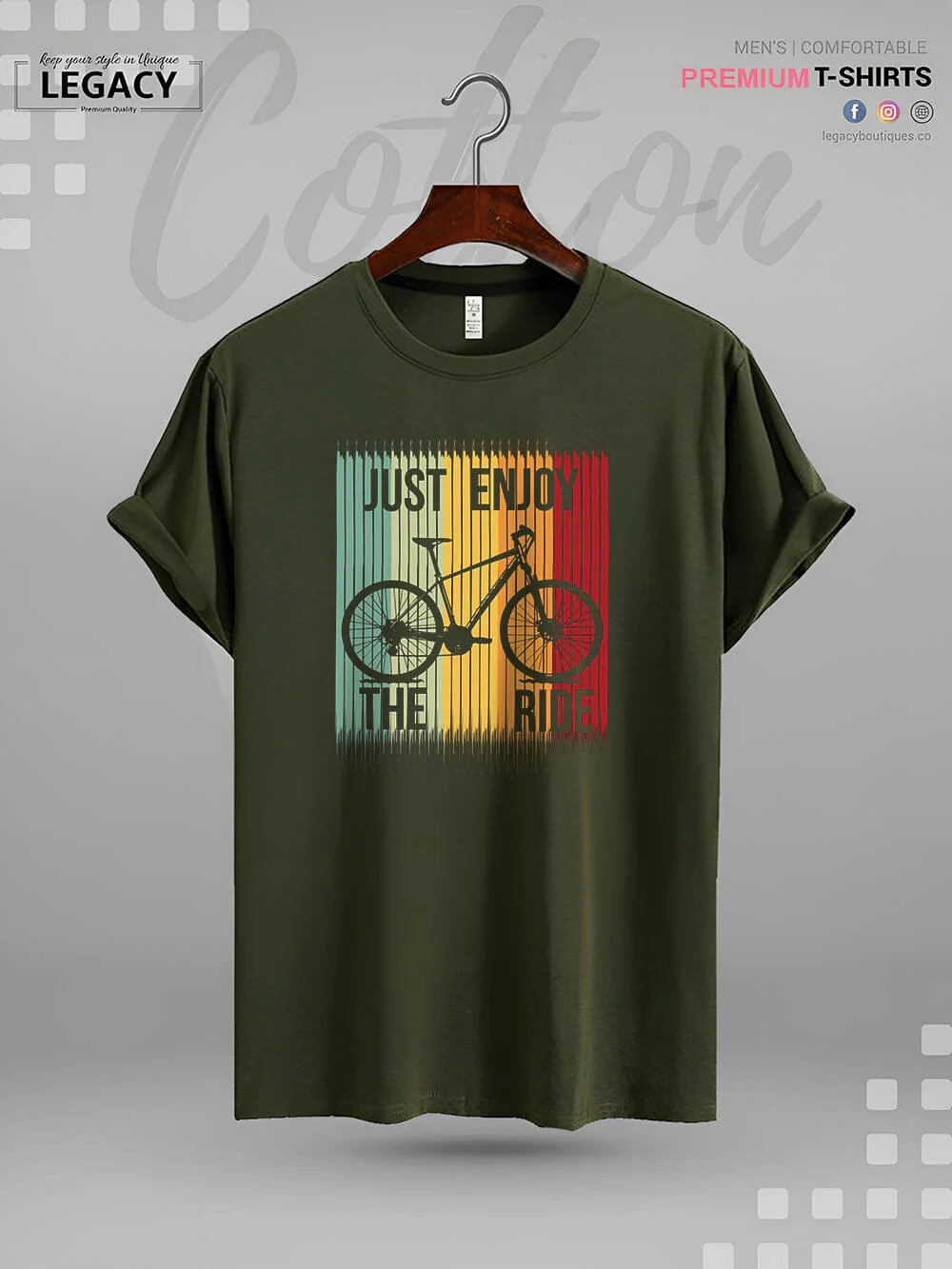 Just Enjoy The Ride Printed High Quality Mens T shirt At A Resonable Price - Image 3