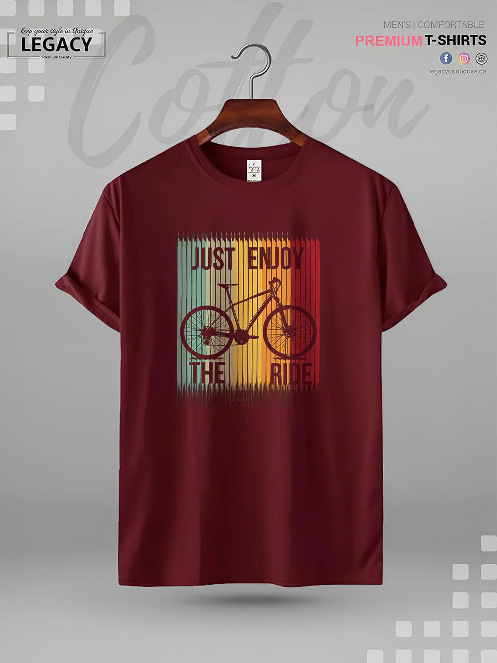 Just Enjoy The Ride Printed High Quality Mens T shirt At A Resonable Price - Image 4