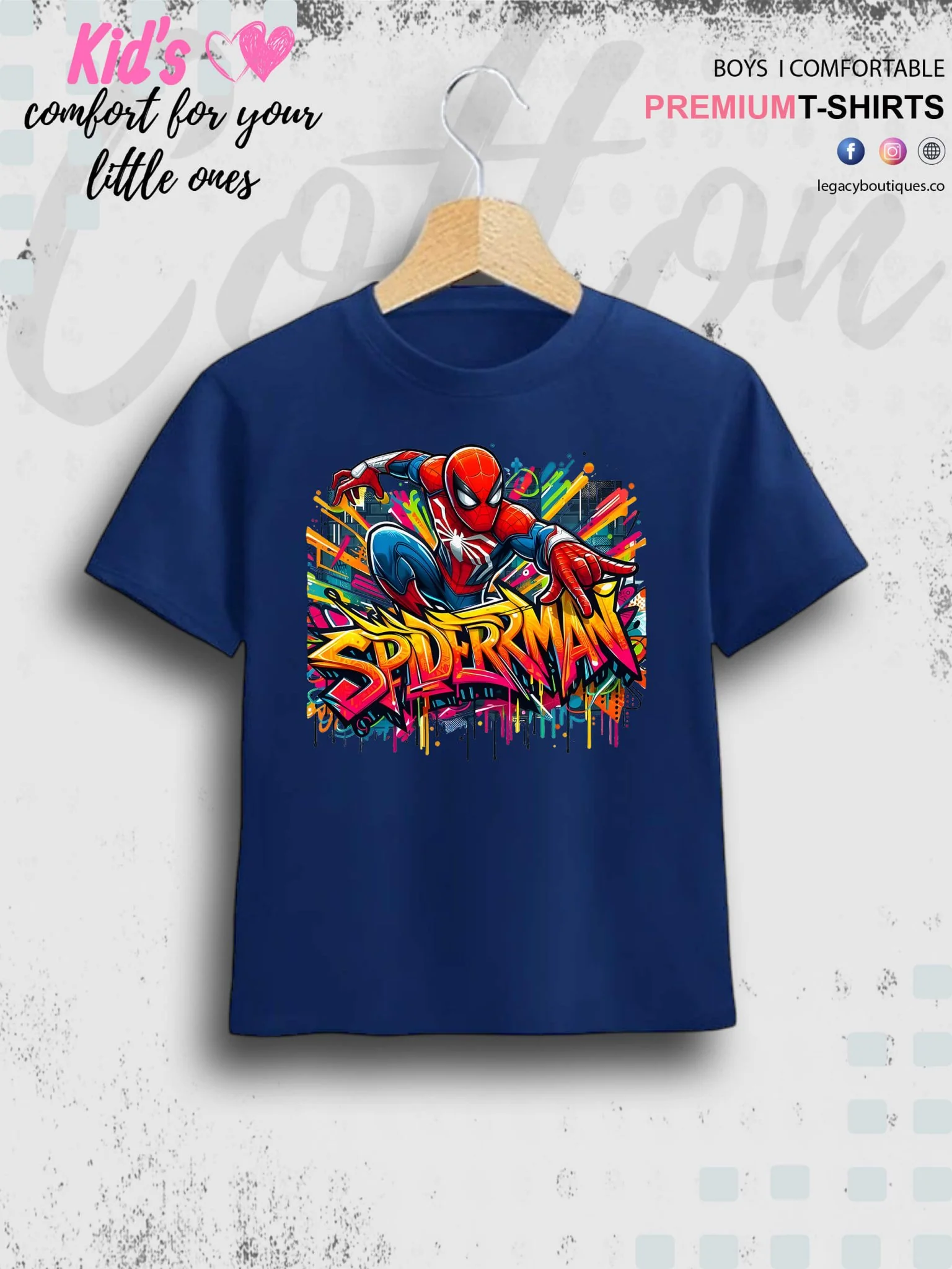 Kids Favorite Friendly Spiderman Casual T-Shirt In Cheapest Price Only In Dhaka - Image 2