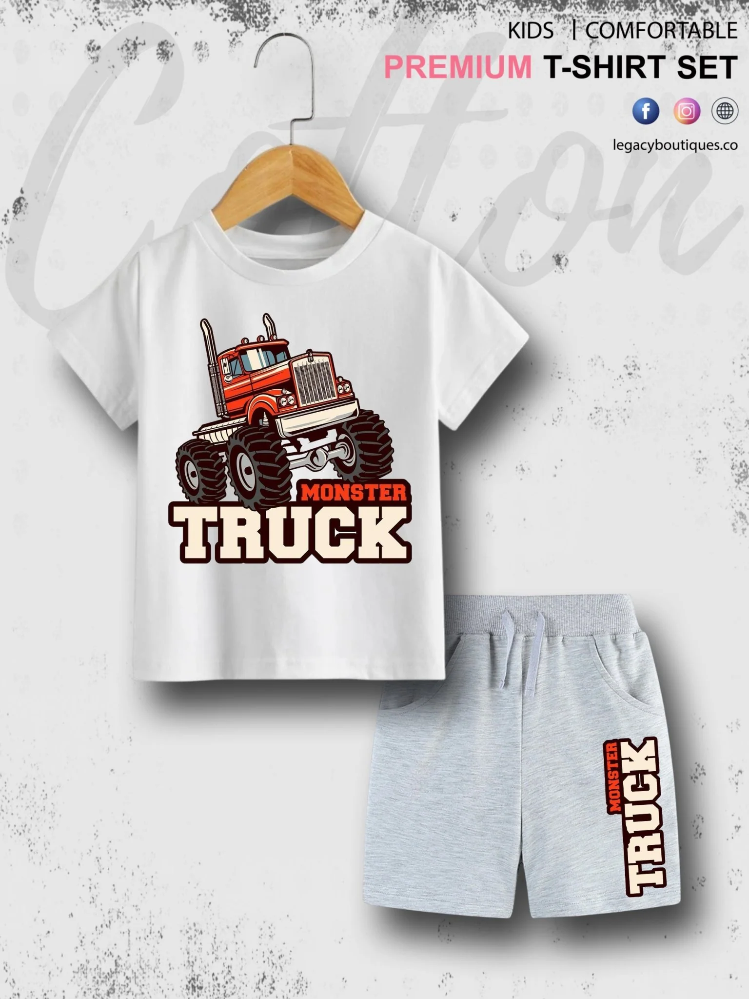 Kids Typography Printed Round Neck Cotton T-shirt