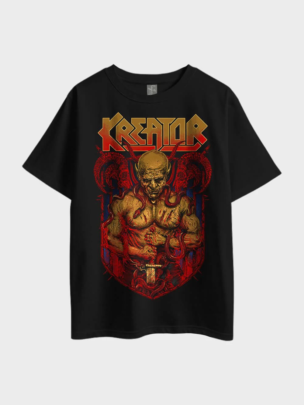Kreator Graphic Print Metal Oversized Mens Premium Quality In Lowest Price Tee Only In BD