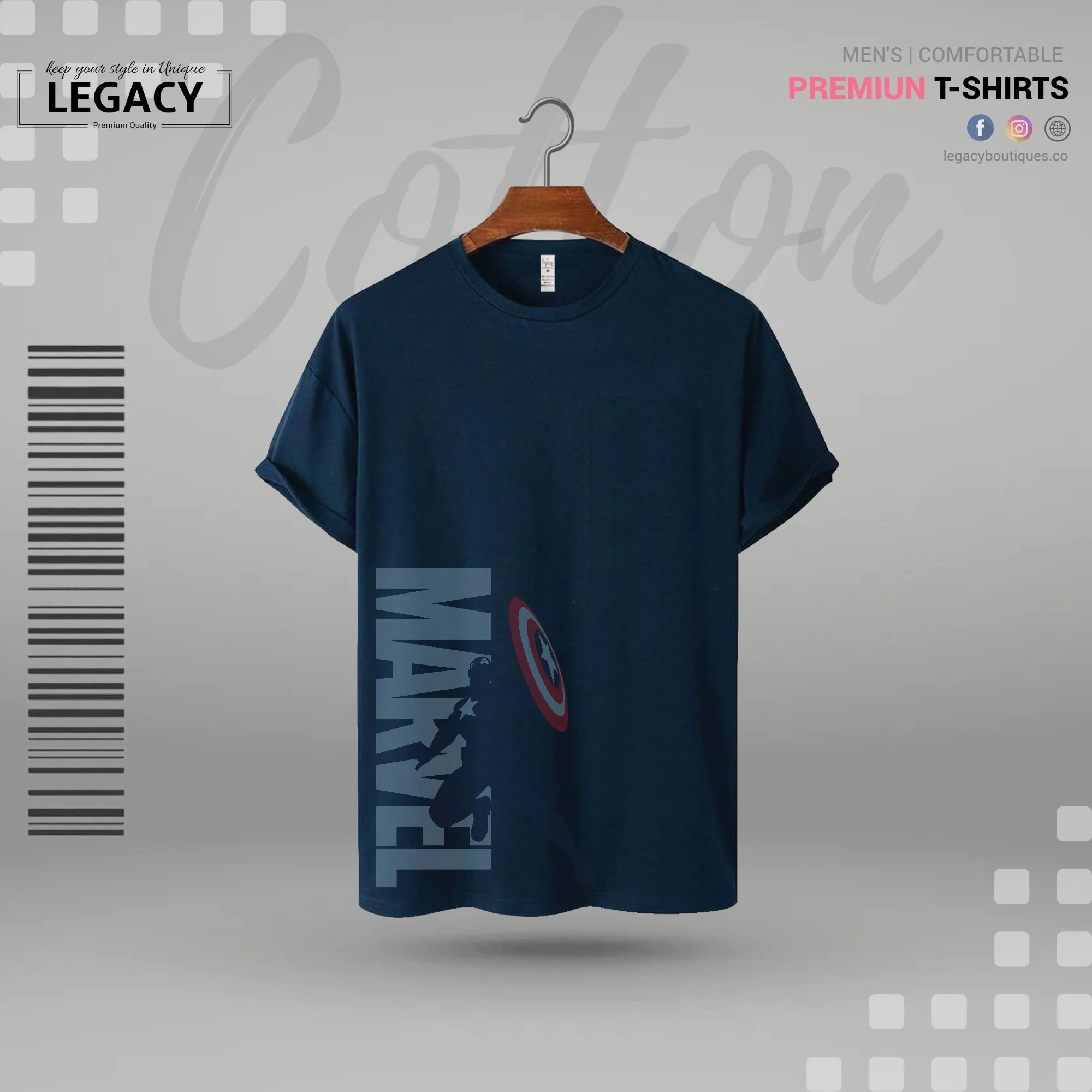 Legacy Marvel Premium Men Designer Edition T Shirt - Image 2