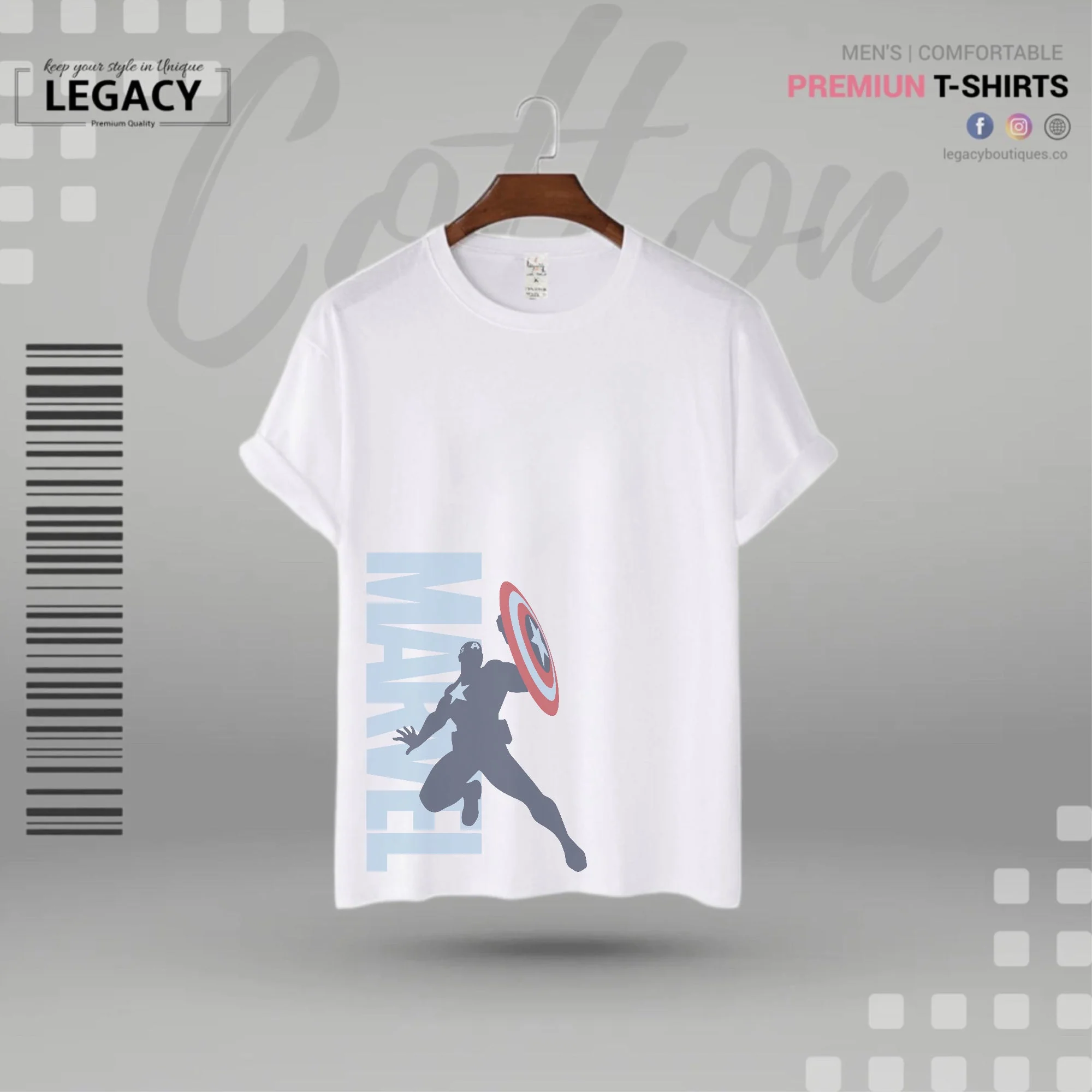 Legacy Marvel Premium Men Designer Edition T Shirt - Image 3