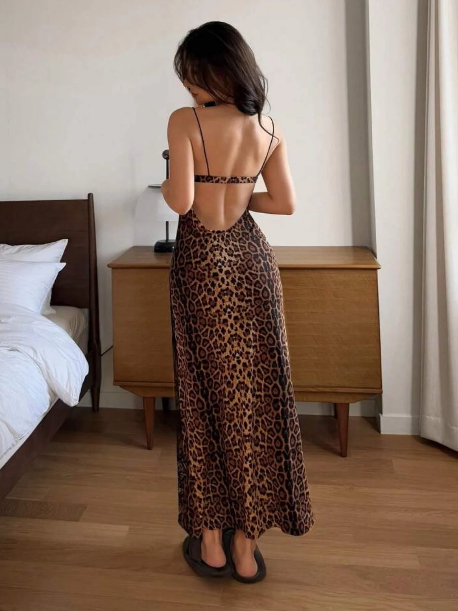 Leopard Print Lyered Dress - Image 6