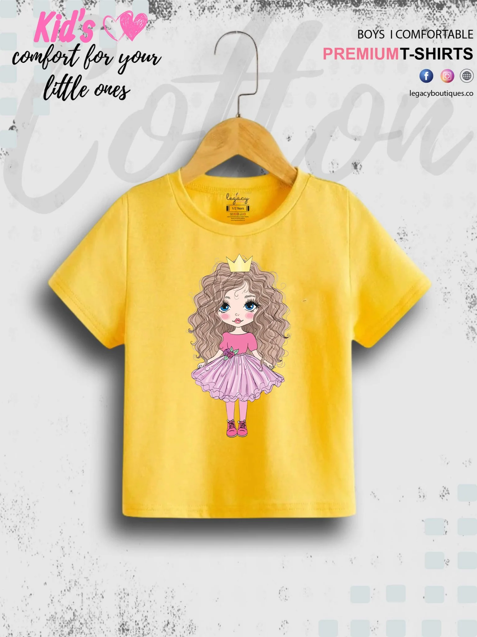 Little Doll Girl Printed Children Girls T-Shirt In Lowest Price Only In Dhaka - Image 10