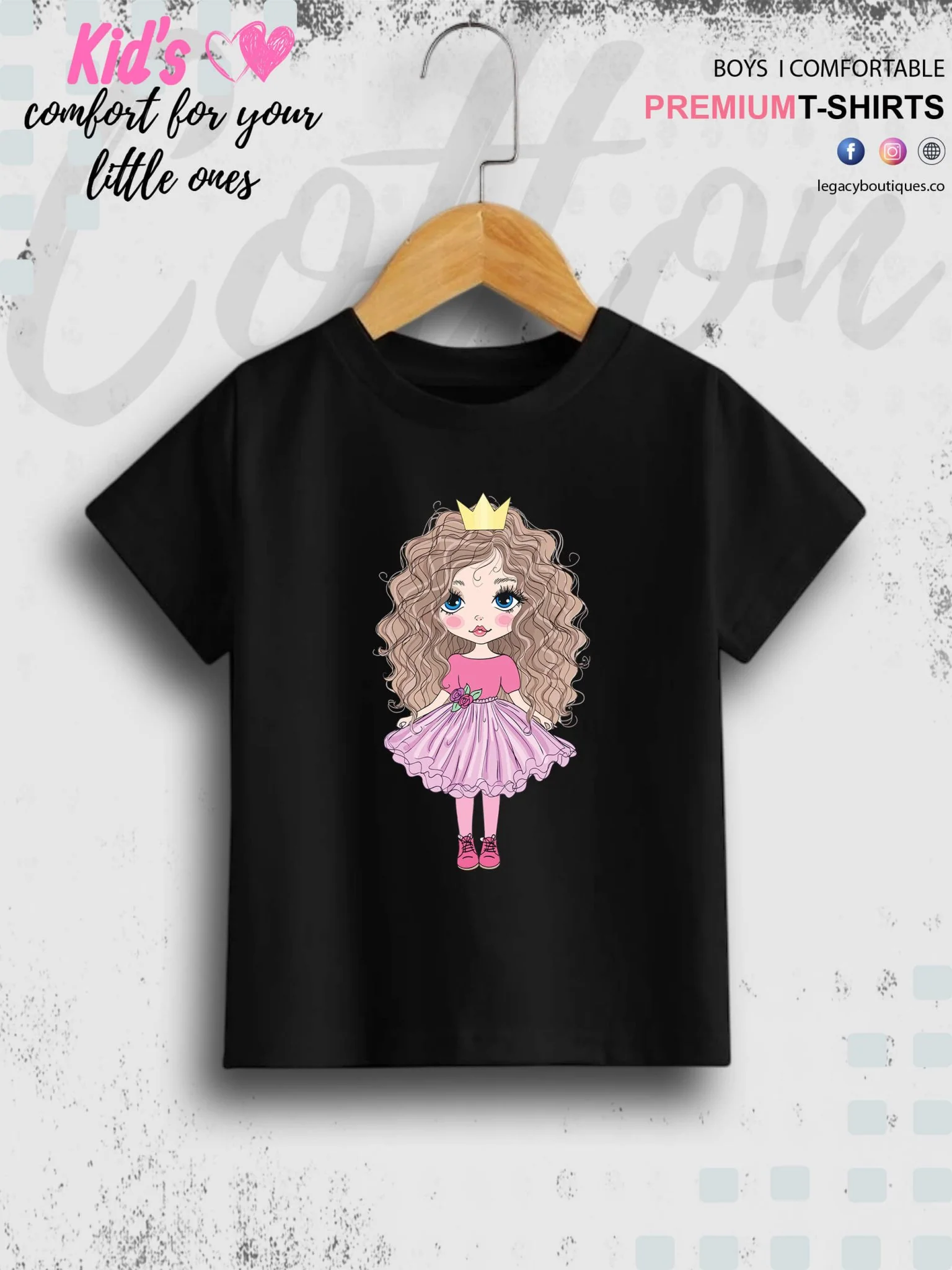 Little Doll Girl Printed Children Girls T-Shirt In Lowest Price Only In Dhaka - Image 2