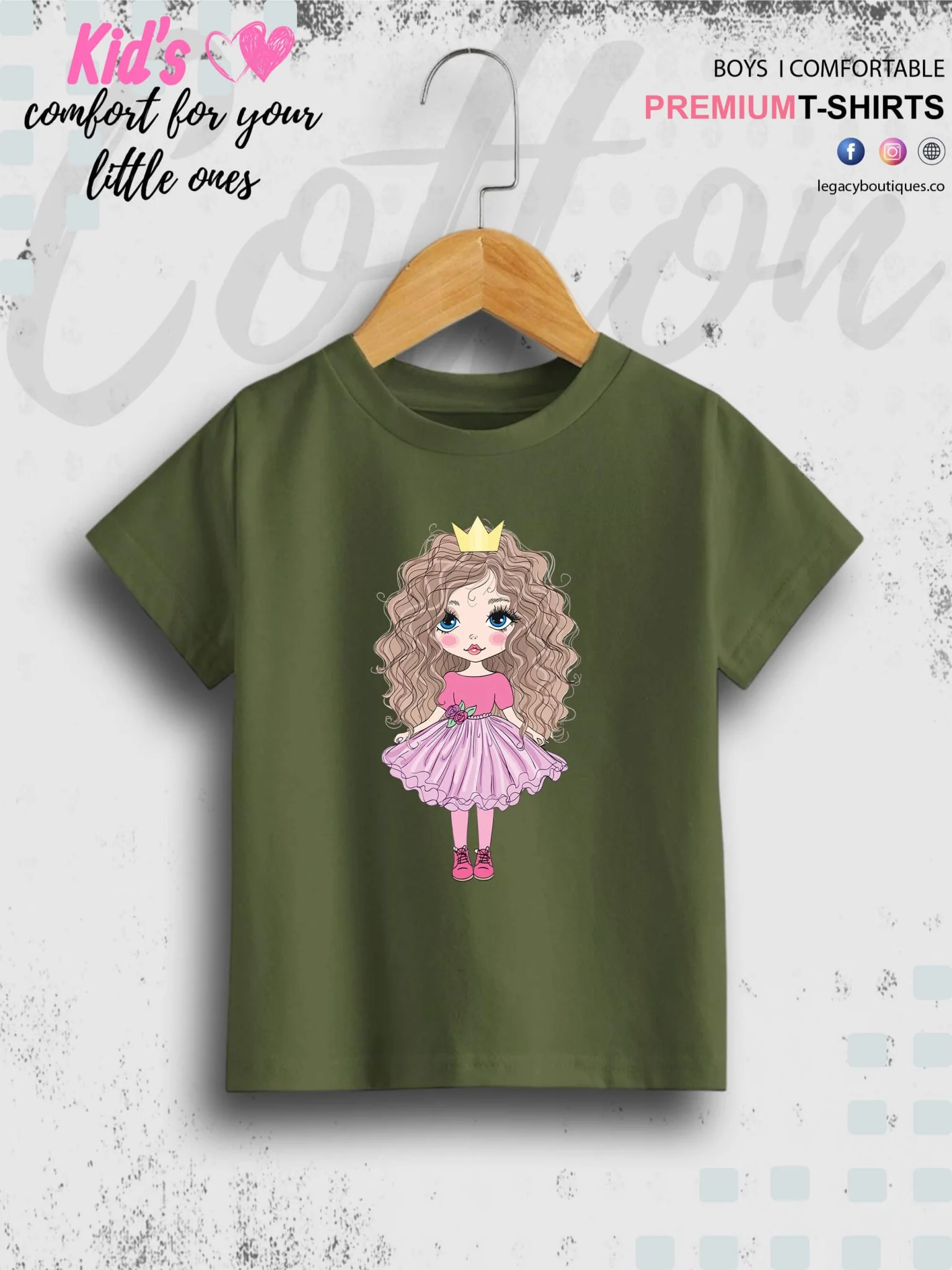 Little Doll Girl Printed Children Girls T-Shirt In Lowest Price Only In Dhaka - Image 3