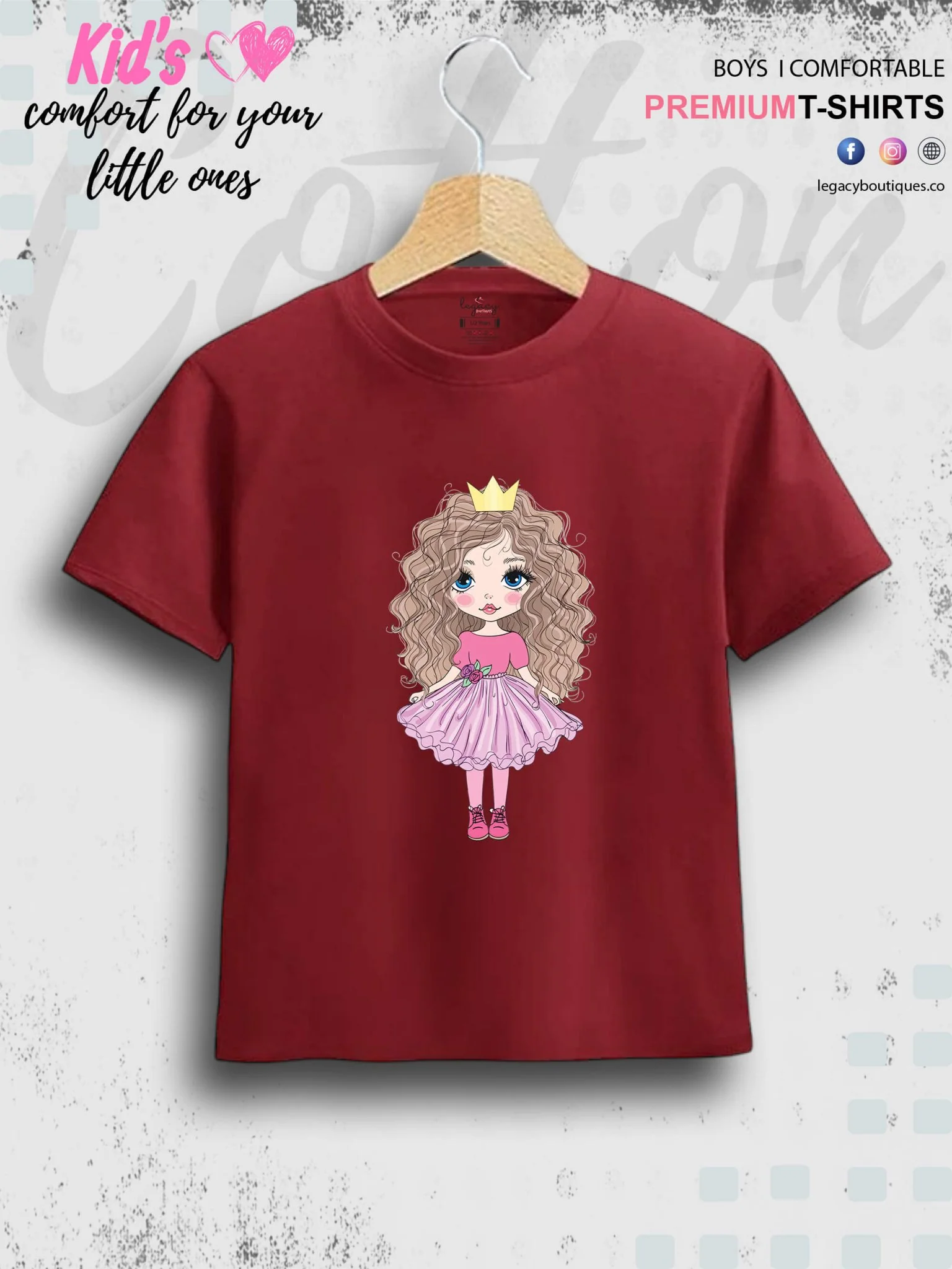 Little Doll Girl Printed Children Girls T-Shirt In Lowest Price Only In Dhaka - Image 4