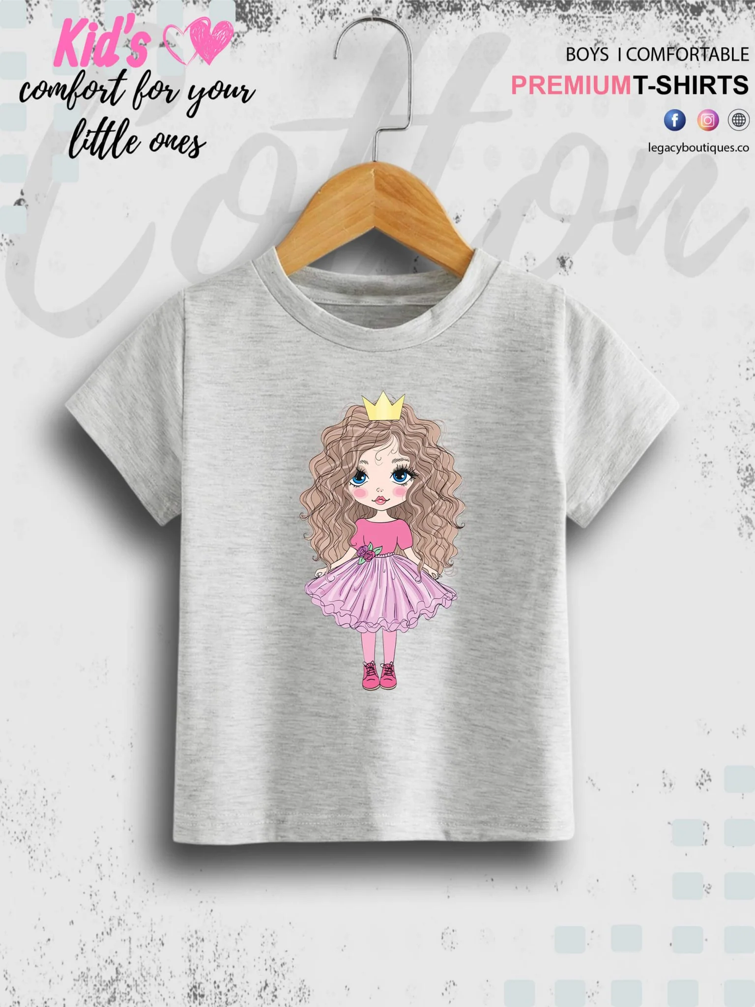 Little Doll Girl Printed Children Girls T-Shirt In Lowest Price Only In Dhaka - Image 6