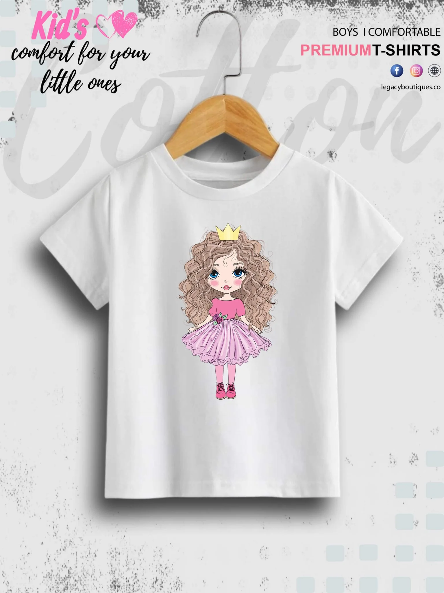 Little Doll Girl Printed Children Girls T-Shirt In Lowest Price Only In Dhaka - Image 9