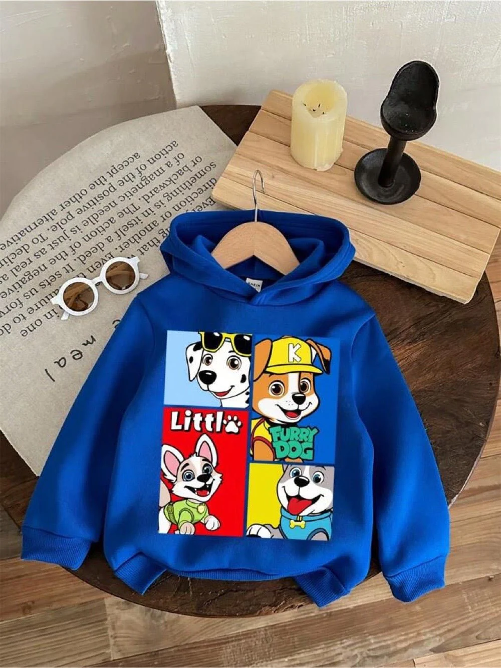 Little Furry Dog Cartoon Printed Kids Boys and Girls Hoodie Legacy Boutiques Bangladesh