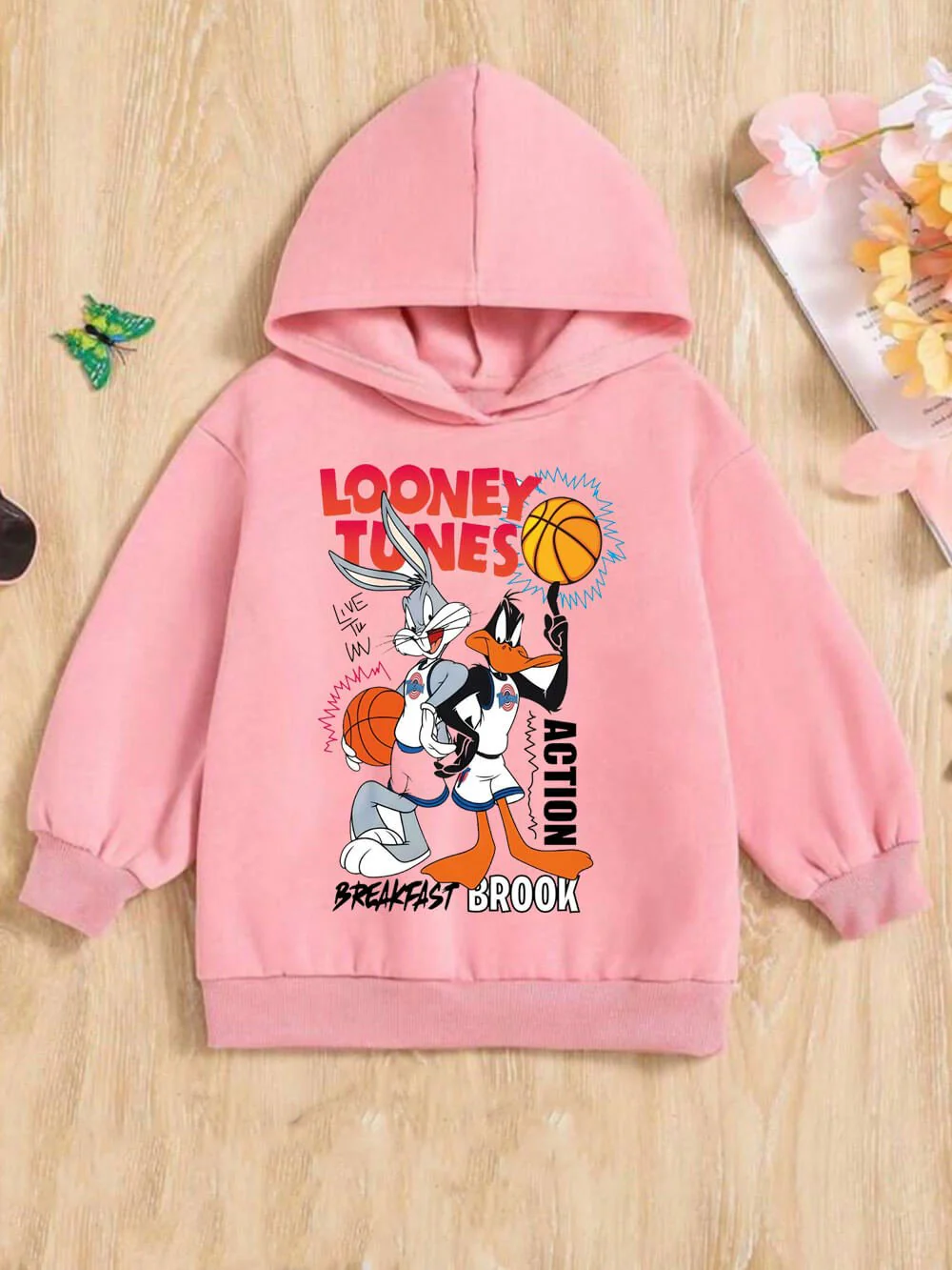 Looney Tunes Cartoon Bugs Bunny And Daffy Duck Printed Baby Boy And Girl Casual Cotton Hoodie Legacy Boutiques Bangladesh