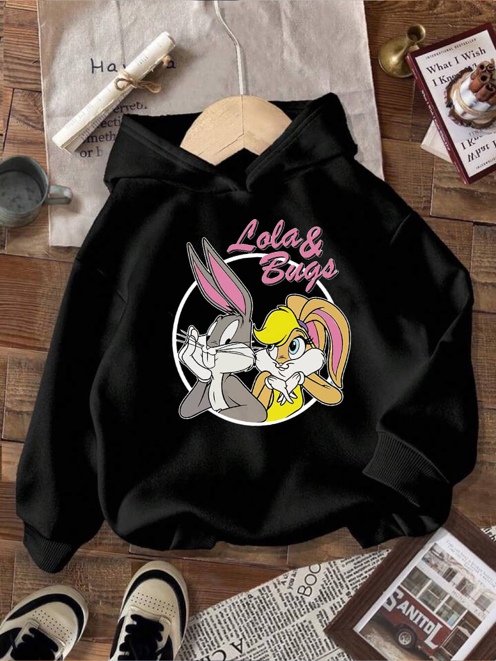 Looney Tunes Cartoon Lola And Bugs Bunny Printed Toddlers Cute Cotton Hoodie Legacy Boutiques Bangladesh