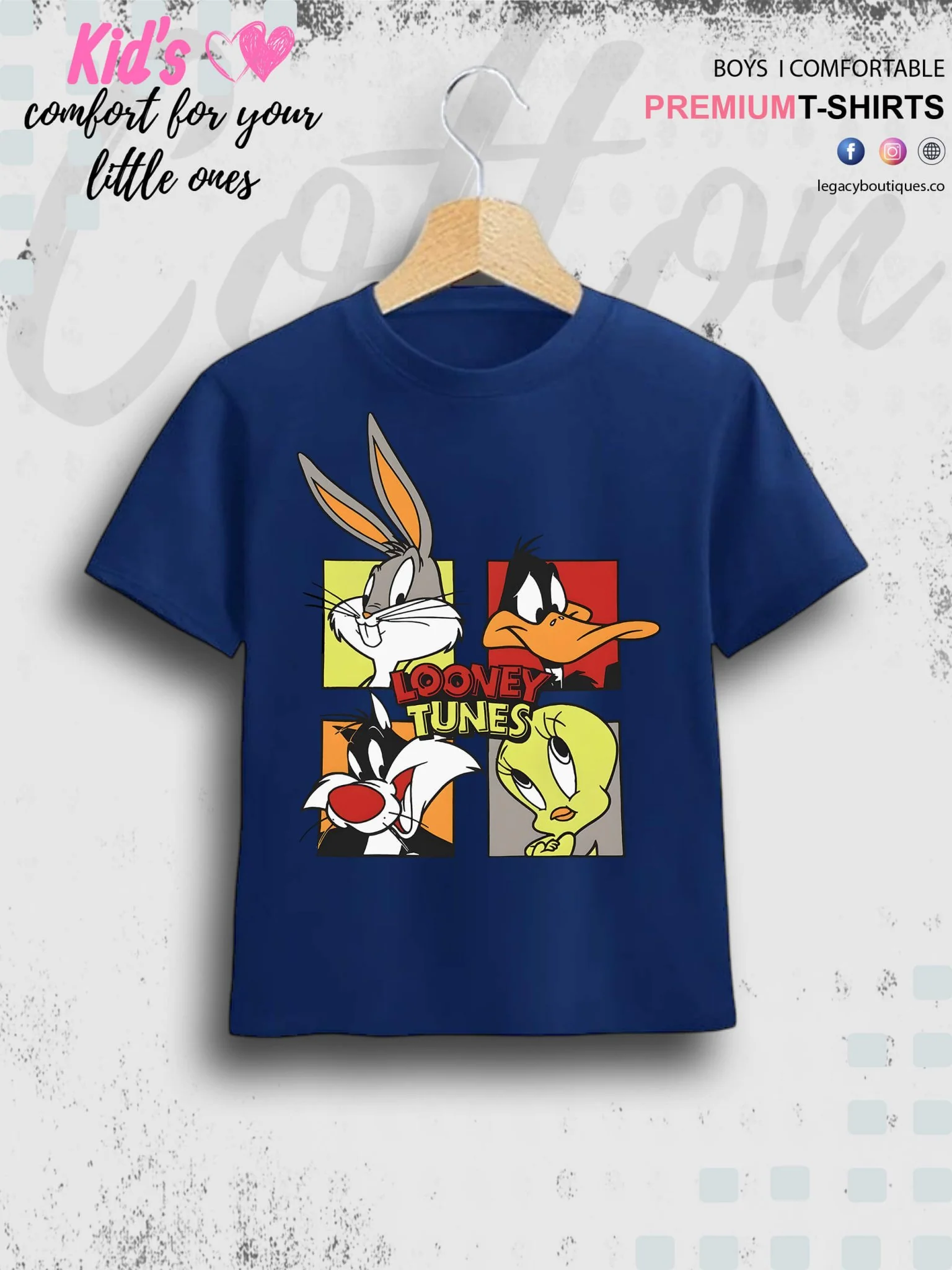 Looney Tunes Cartoon Printed 1 To 11 Year Girls Summer Time T-Shirt In Lowest Price Only In BD - Image 2