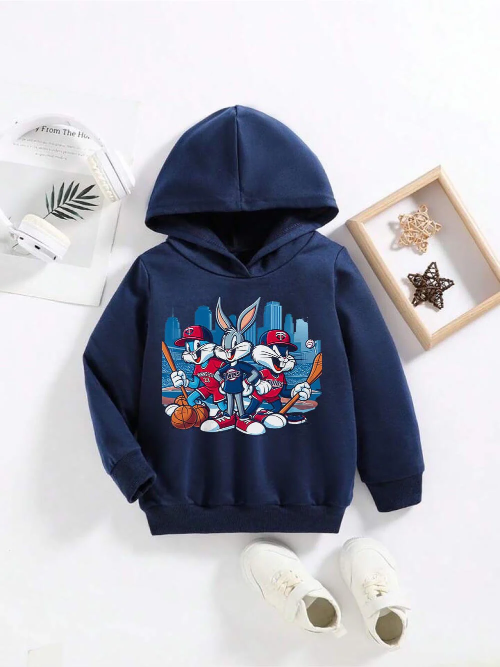 Looney Tunes Mini Bugs Bunny Cartoon Printed Kids Cute Cotton Hoodie Legacy Boutiques Bangladesh