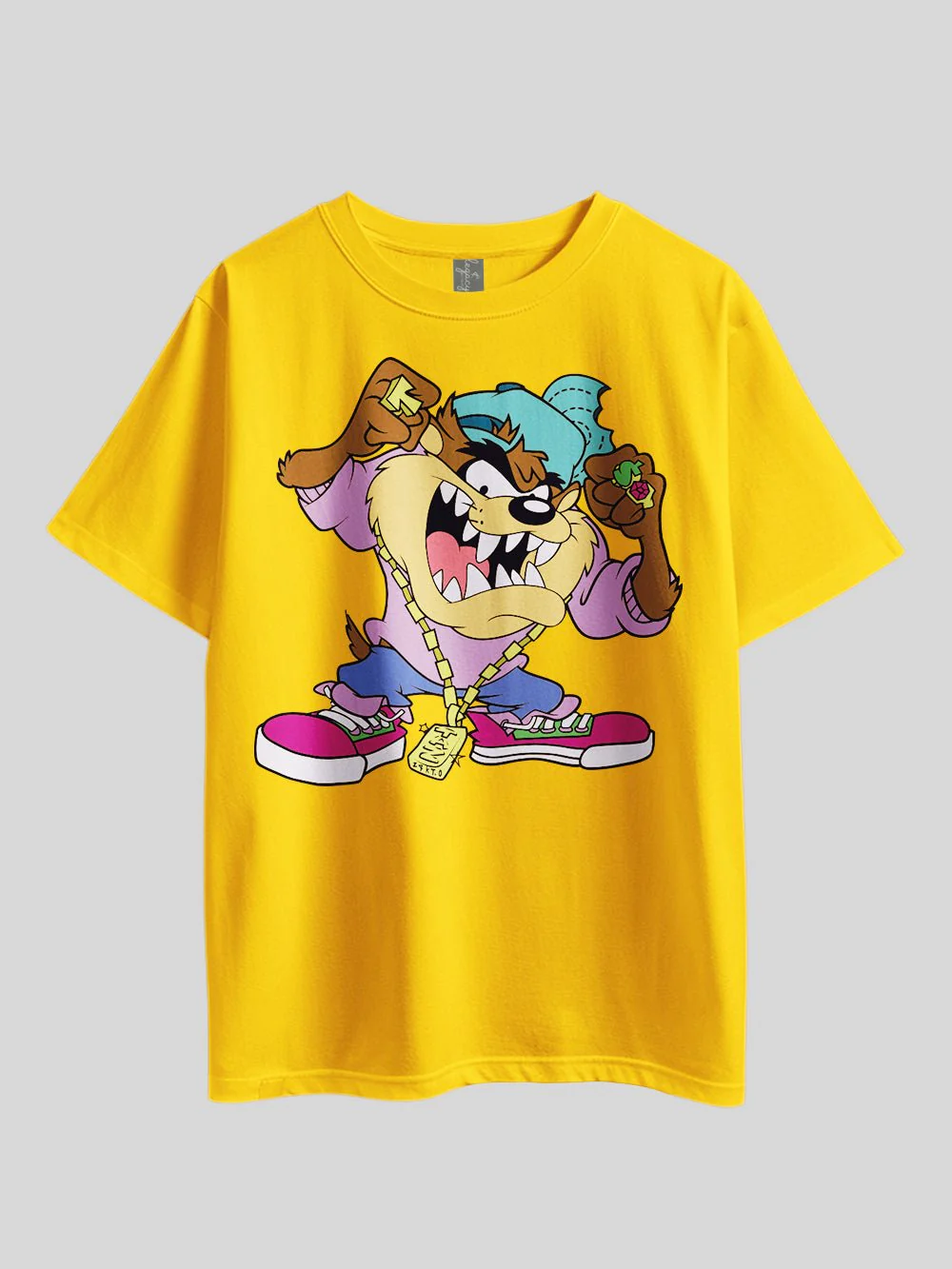 "LOONEY TUNES: TASMANIAN DEVIL (Taz Gangstar)" Printed Drop Shoulder T-shirt Legacy Boutiques Dhaka - Image 3