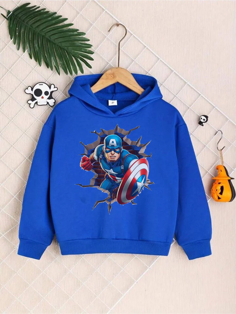Marvel Avengers Captain America Shield Printed Kids Casual Hoodie Legacy Boutiques Dhaka