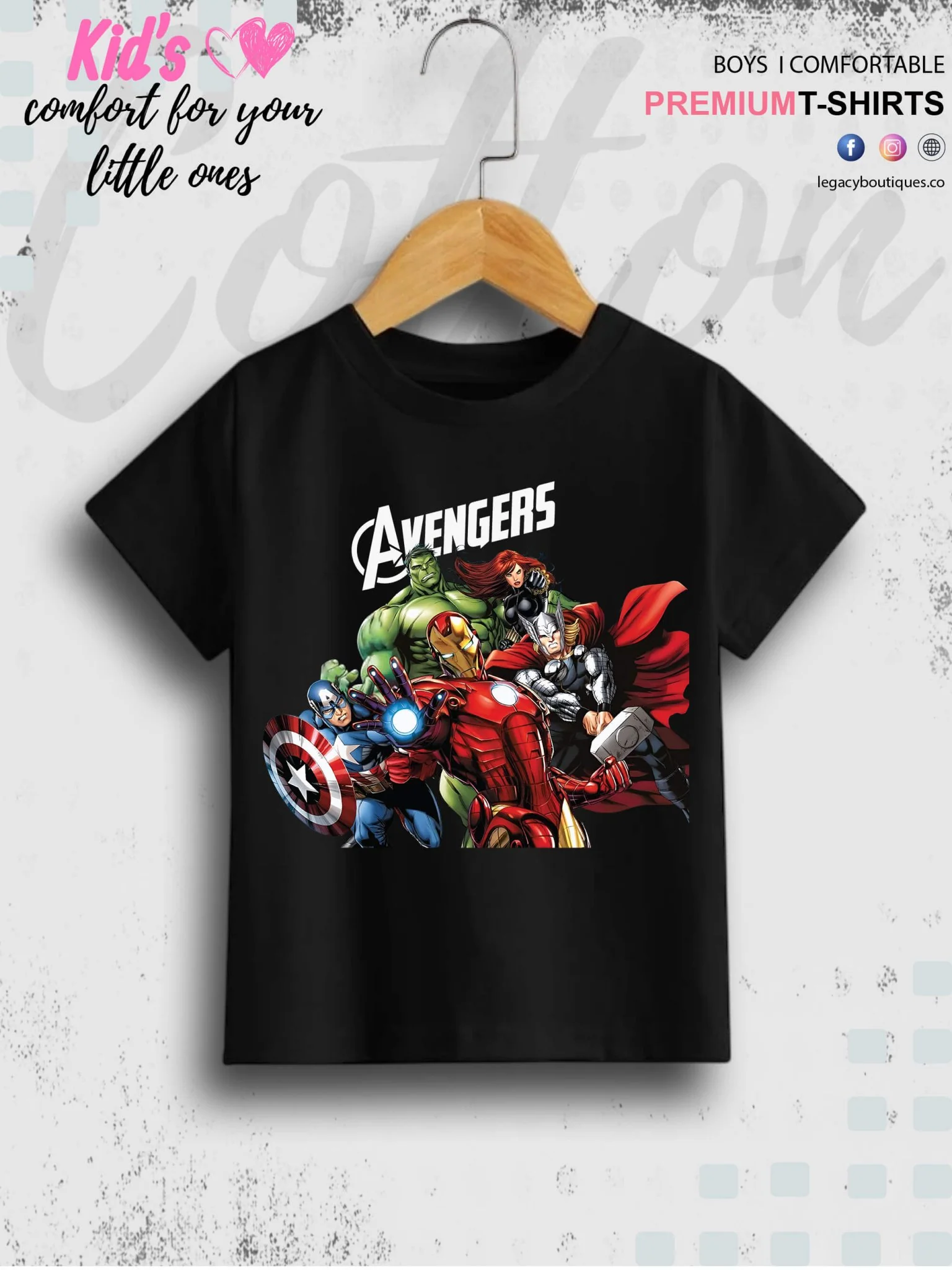 Marvel Avengers Kids Casual Baby Boys Summer Time T-Shirt In Lowest Price Only In BD