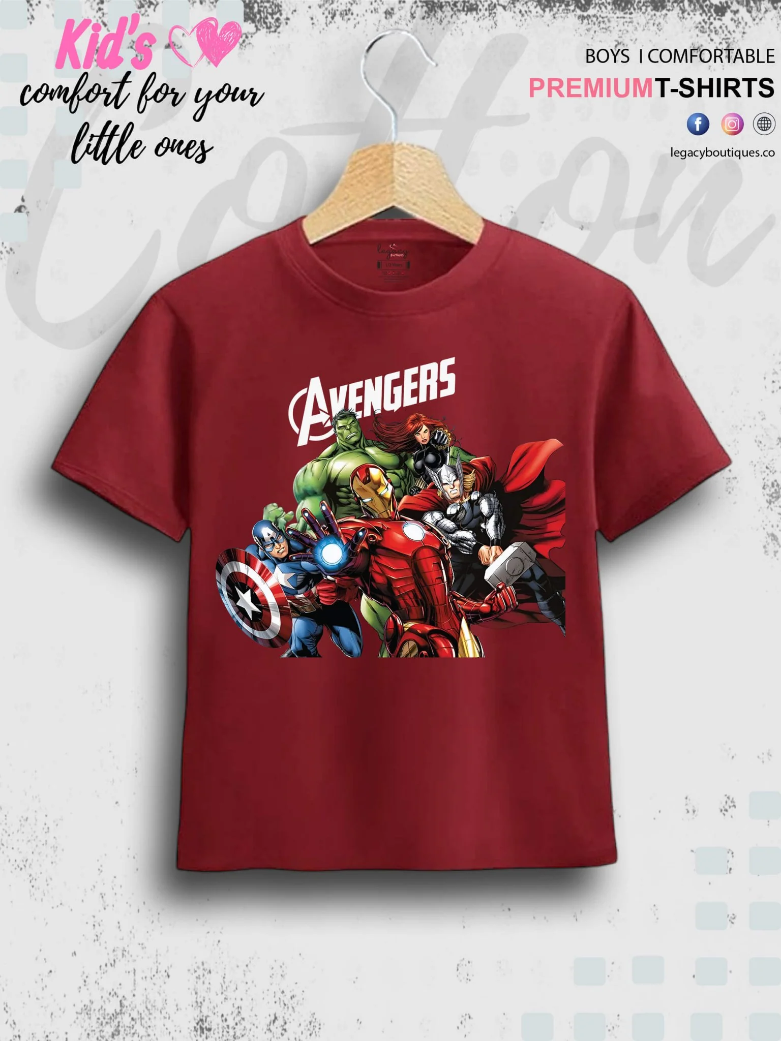 Marvel Avengers Kids Casual Baby Boys Summer Time T-Shirt In Lowest Price Only In BD - Image 3