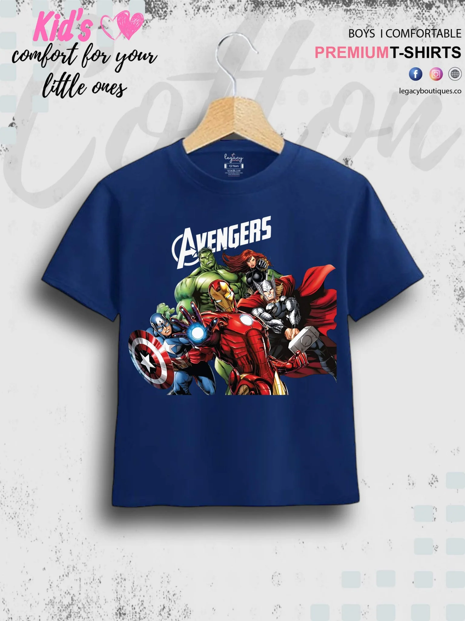 Marvel Avengers Kids Casual Baby Boys Summer Time T-Shirt In Lowest Price Only In BD - Image 4