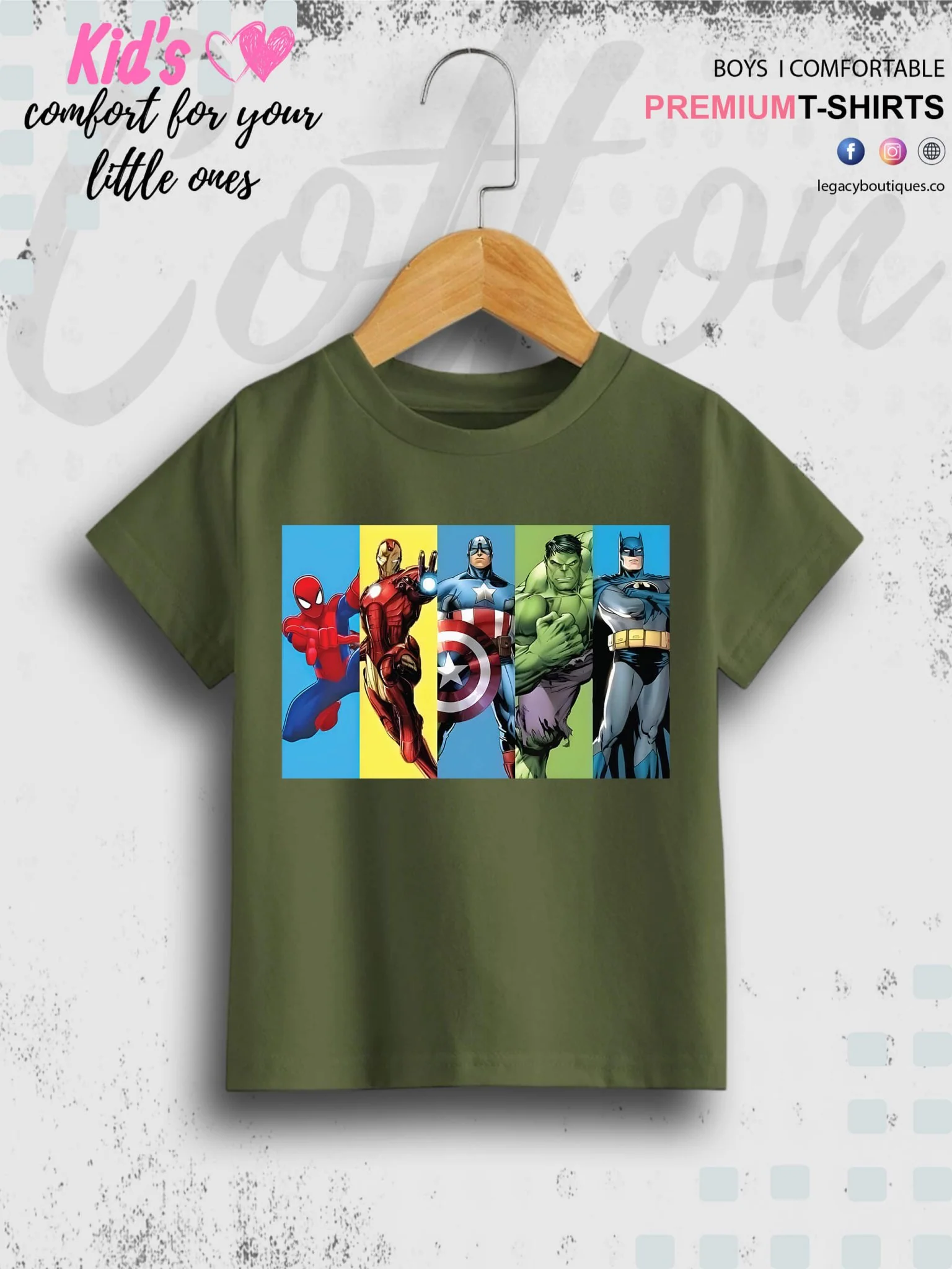 Marvel Comic All Super Hero Characters Print 1 To 11 Year Kids Boys Summer Time T-Shirt In Lowest Price Only In Dhaka - Image 3