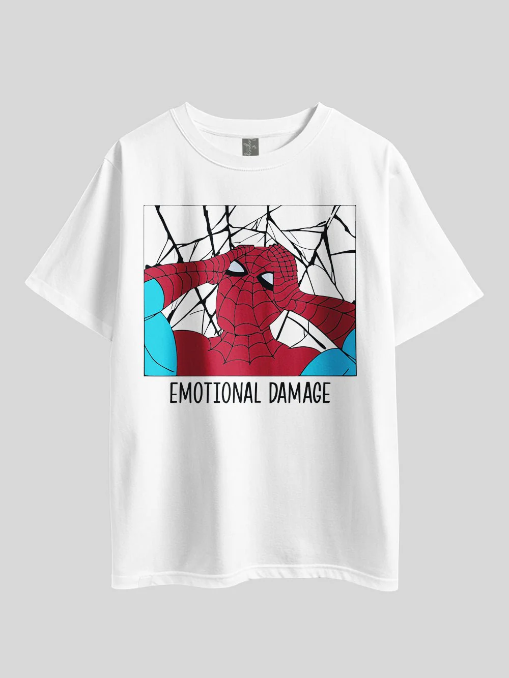 "Marvel Spider-Emotional Damage" Graphic Printed Drop Shoulder T-shirt Legacy Boutiques Bangladesh