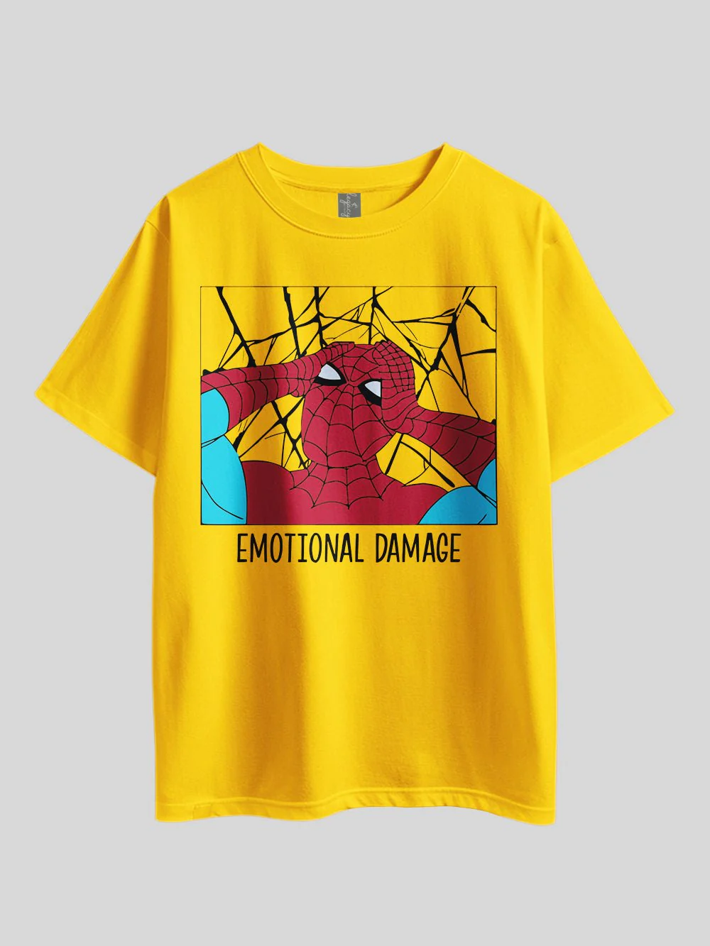 "Marvel Spider-Emotional Damage" Graphic Printed Drop Shoulder T-shirt Legacy Boutiques Bangladesh - Image 2