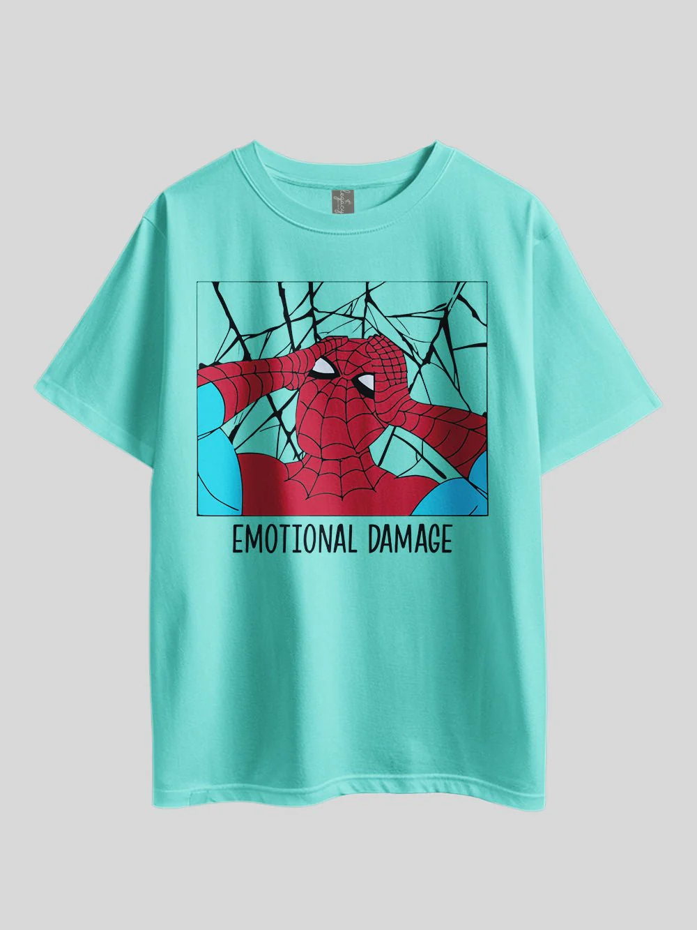 "Marvel Spider-Emotional Damage" Graphic Printed Drop Shoulder T-shirt Legacy Boutiques Bangladesh - Image 3