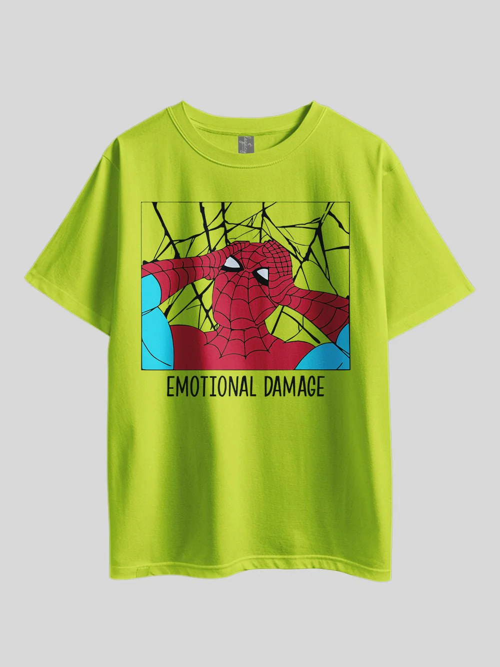 "Marvel Spider-Emotional Damage" Graphic Printed Drop Shoulder T-shirt Legacy Boutiques Bangladesh - Image 4