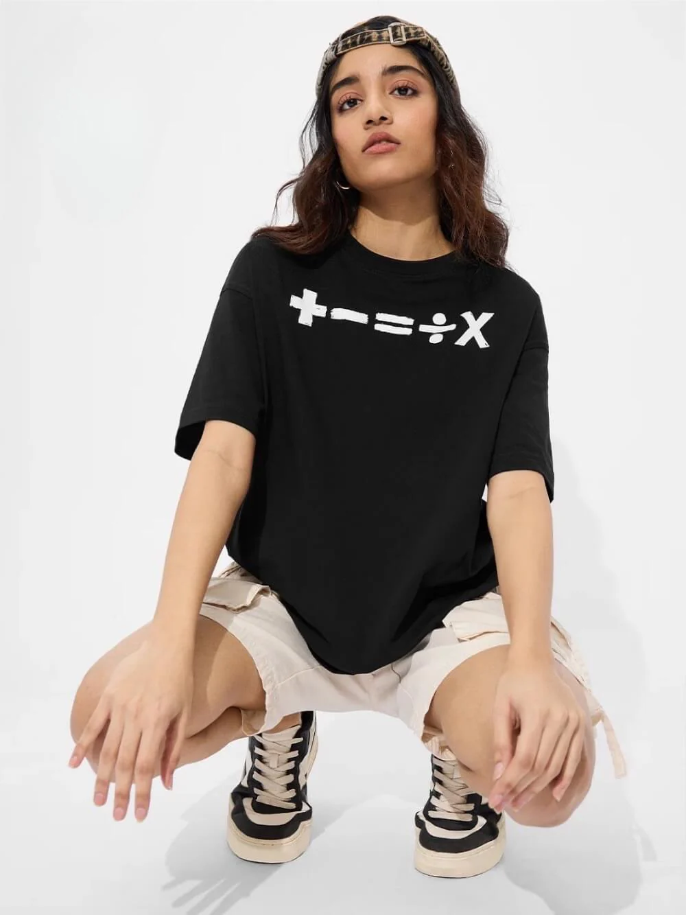 Mathematics Symbols Printed Premium Quality Womens Drop Shoulder T shirt Legacy Boutiques Dhaka - Image 3