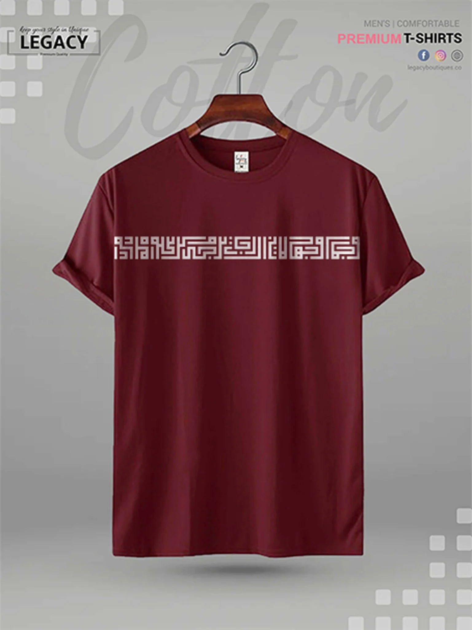 Men's High Quality Islamic T-shirt Premium Islamic Calligraphy Printed - Image 5