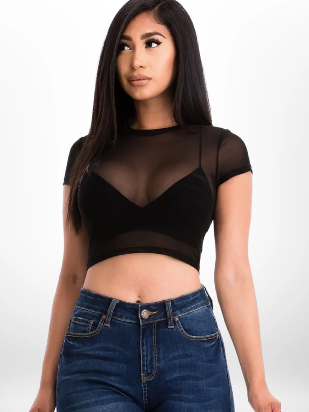 Mesh Crop Top | Legacy Boutiques - Image 3