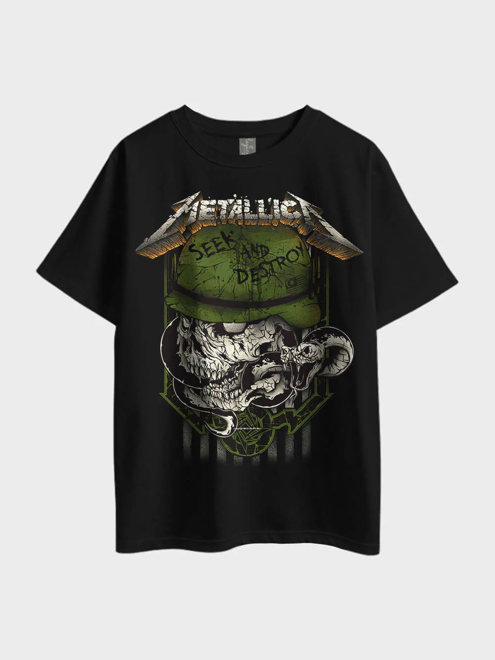 Metallica Seek and Destroy Heavy Metal Oversized Men's Cheapest Tee Bangladesh