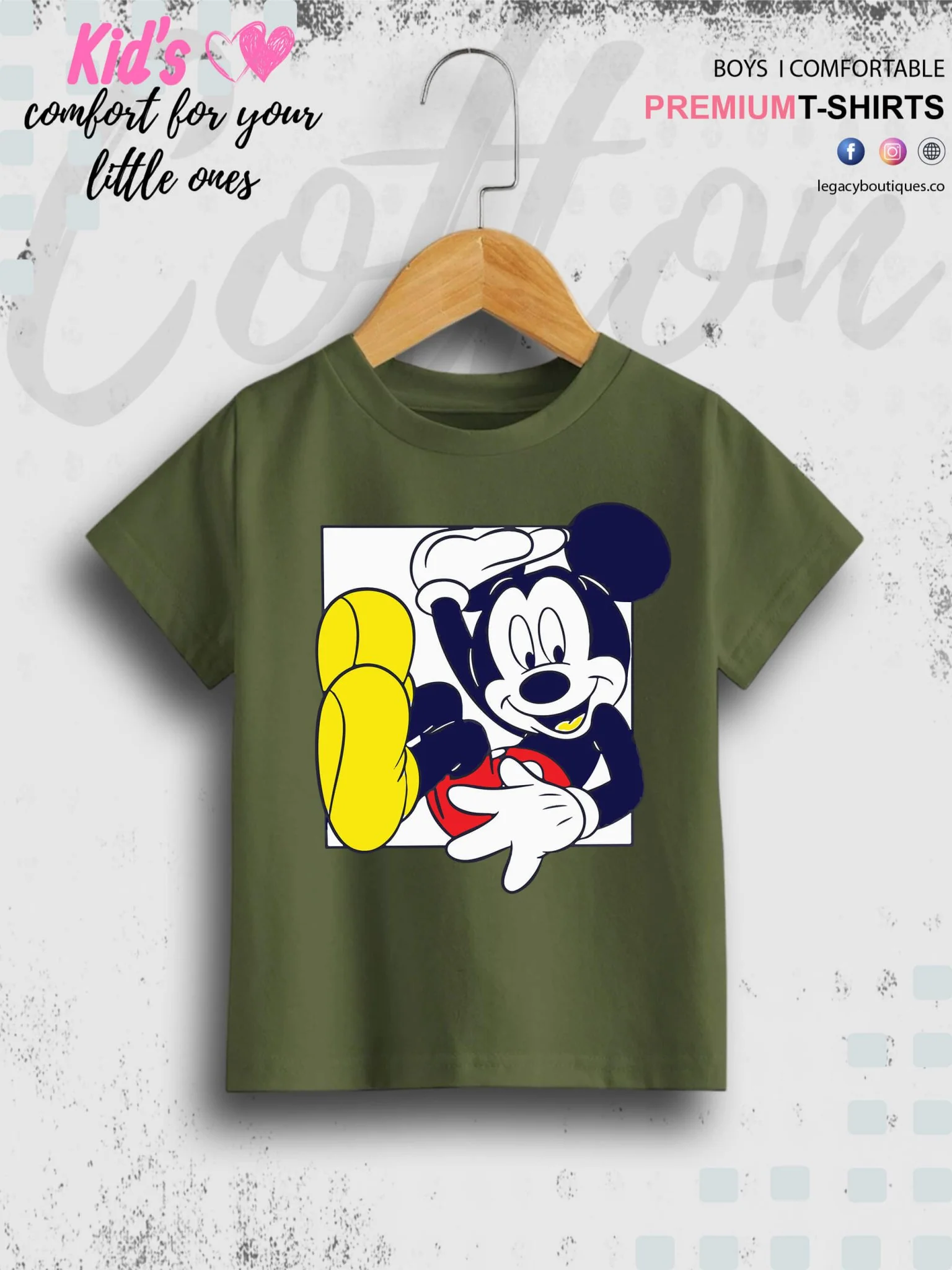 MICKEY 1 To 11 Year Kids Boys Summer Time T-Shirt In Cheapest Price Only In BD - Image 2