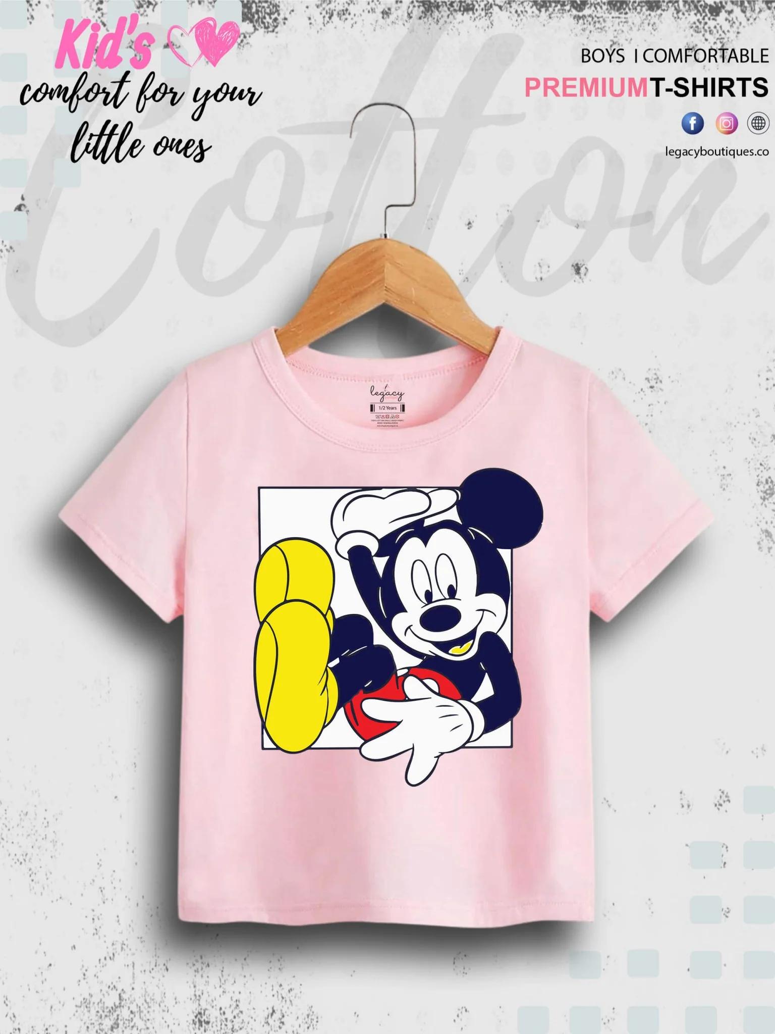 MICKEY 1 To 11 Year Kids Boys Summer Time T-Shirt In Cheapest Price Only In BD - Image 3