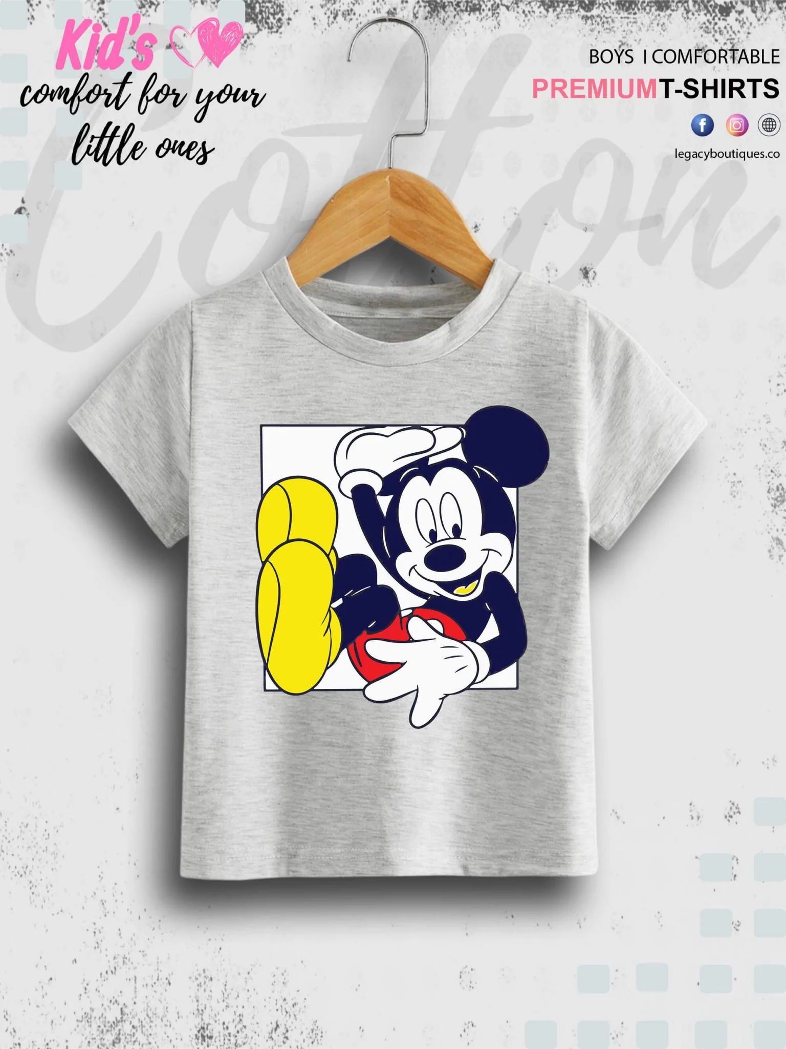 MICKEY 1 To 11 Year Kids Boys Summer Time T-Shirt In Cheapest Price Only In BD - Image 4